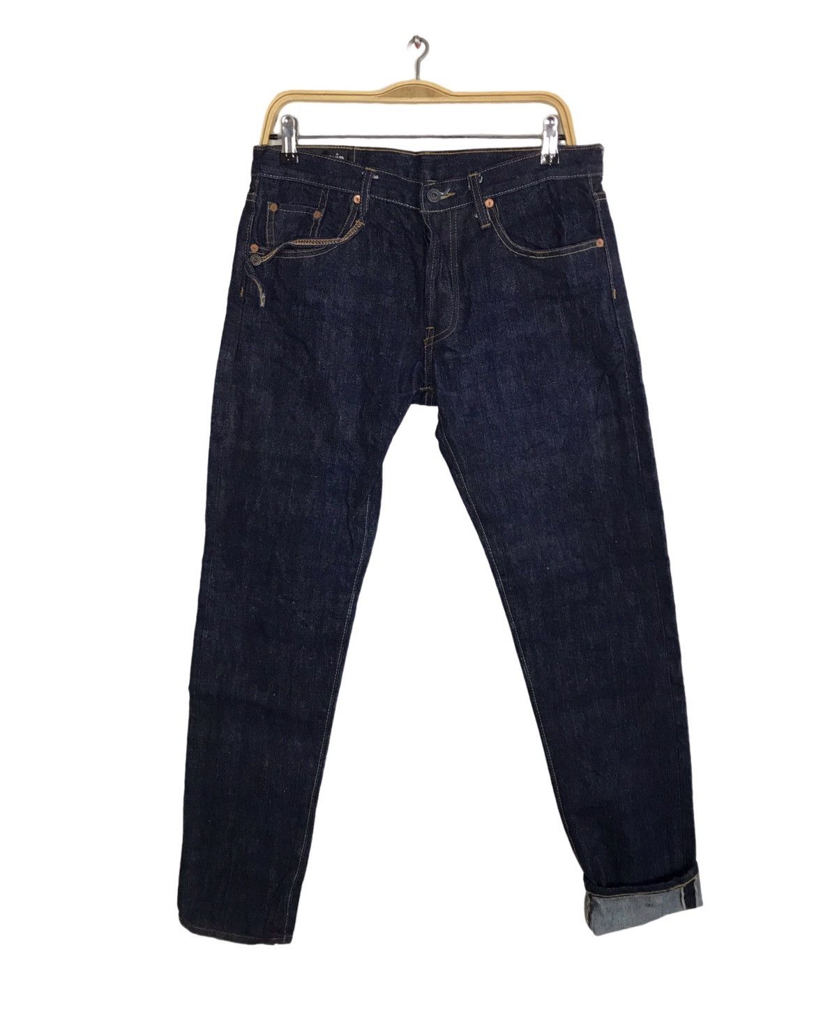 Denime Rare S.h.owin Showin Company Indigo Denim Selvedge Jeans Size US 32 / EU 48 - 1 Thumbnail