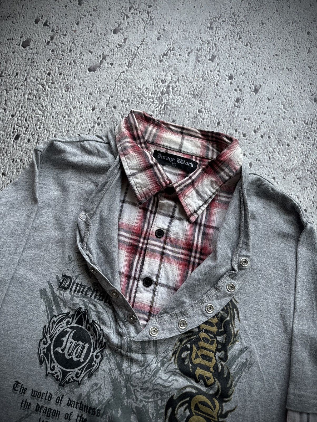 Hysteric Glamour Y2k Double layer Image work punk style shirt Size US M / EU 48-50 / 2 - 5 Thumbnail