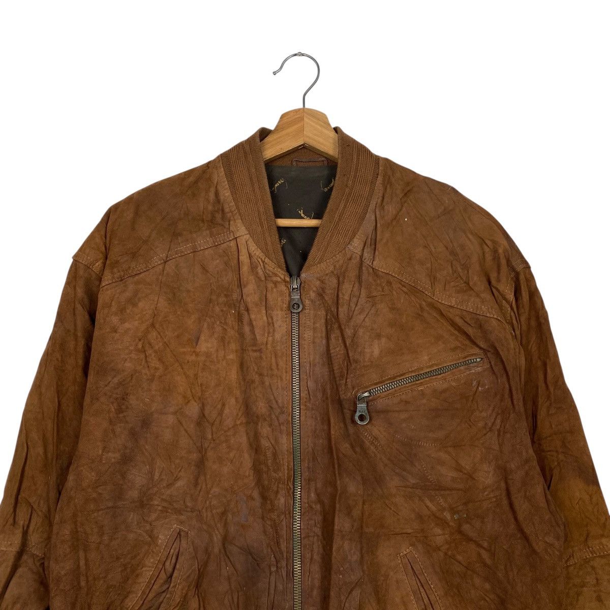 Other Vintage suede leather bomber jacket Size US M / EU 48-50 / 2 - 2 Thumbnail