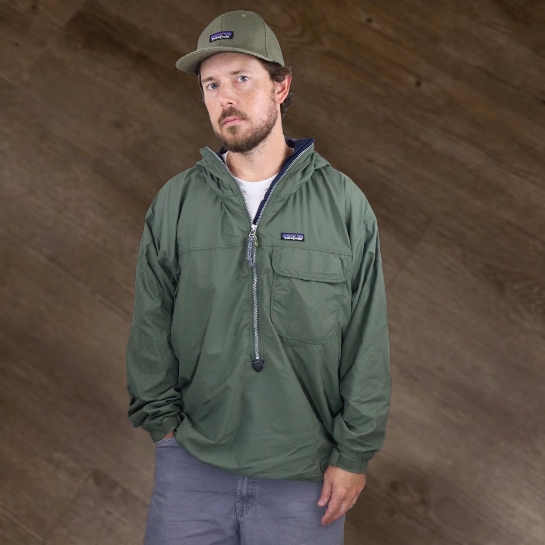 Patagonia VINTAGE Patagonia Alter Ice Anorak Jacket Mens L Green