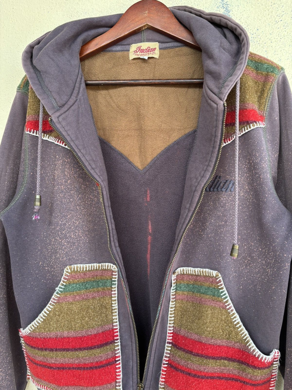 Indian Motorcycle Indian Motorcycle Acid Splattered Zip Up Hoodie Size US L / EU 52-54 / 3 - 10 Thumbnail