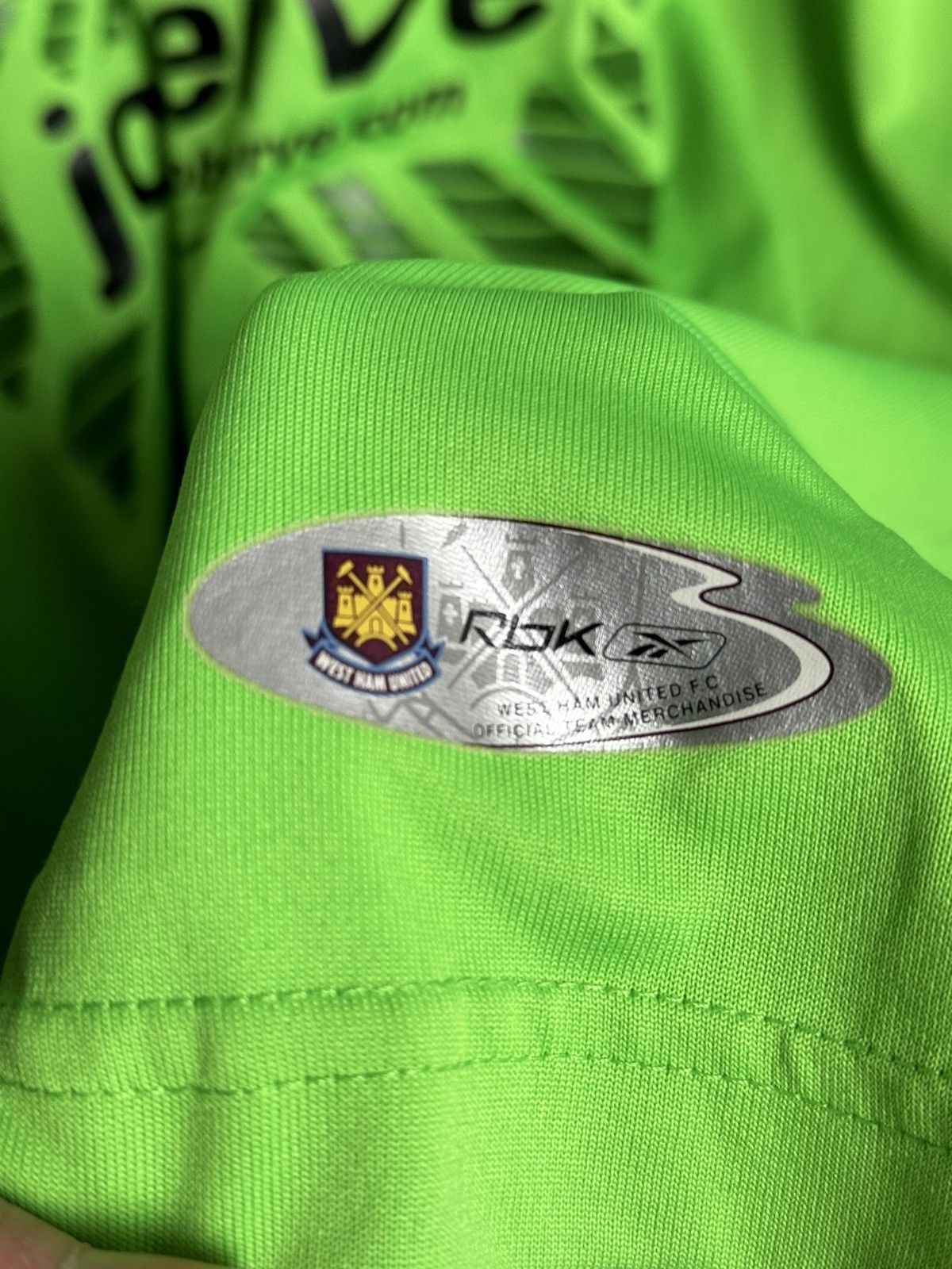 Reebok West Ham United 06/07 Goalkeeper Football Jersey Size US L / EU 52-54 / 3 - 4 Thumbnail