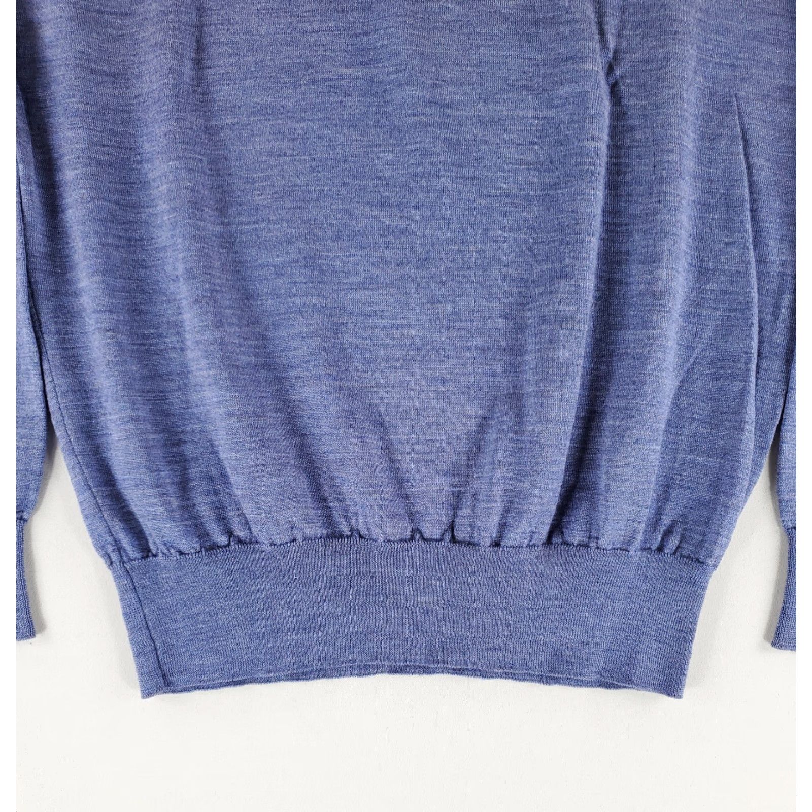 Peter Millar Peter Millar V Neck Sweater Wool Silk Blend Blue Mens M Pullover Size US M / EU 48-50 / 2 - 3 Thumbnail