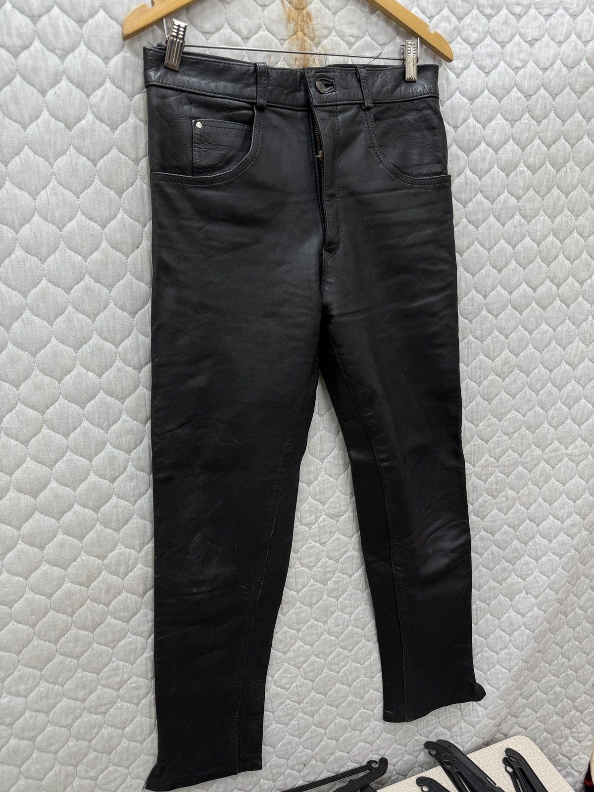 Genuine Leather 🔥🔥🔥STEALS CUIRS LONDON LEATHER PANTS Size US 31 - 3 Thumbnail