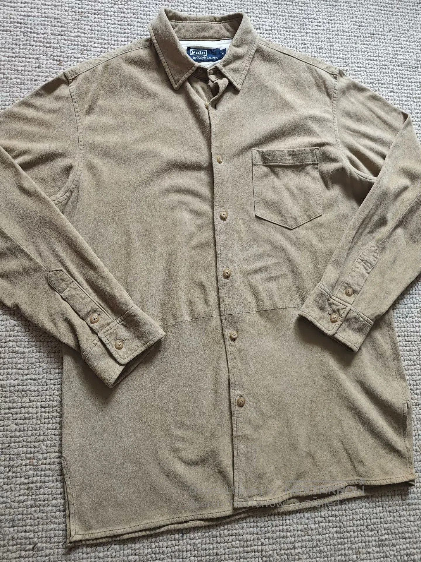 Polo Ralph Lauren Polo Ralph Lauren Suede Leather Shirt. Size US M / EU 48-50 / 2 - 2 Thumbnail