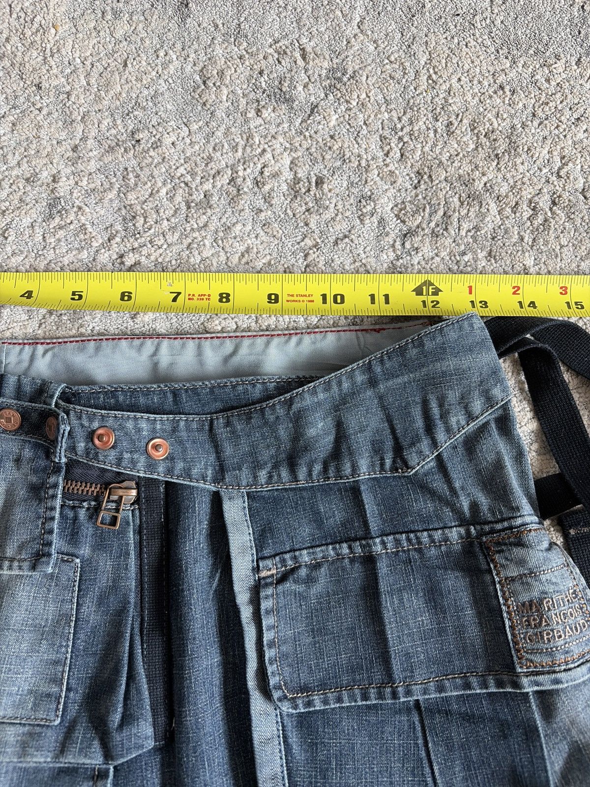 Marithe + Francois Girbaud Denim Multi Pocket Accessory Skirt Size 26" / US 2 / IT 38 - 11 Thumbnail