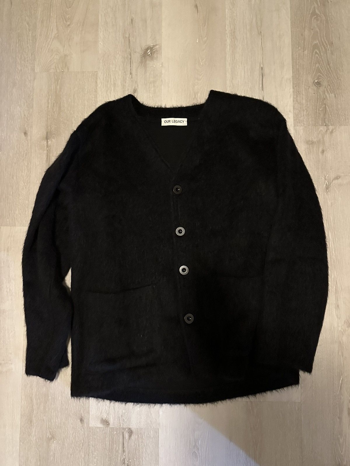 Our Legacy Our Legacy Black Mohair Cardigan | Grailed