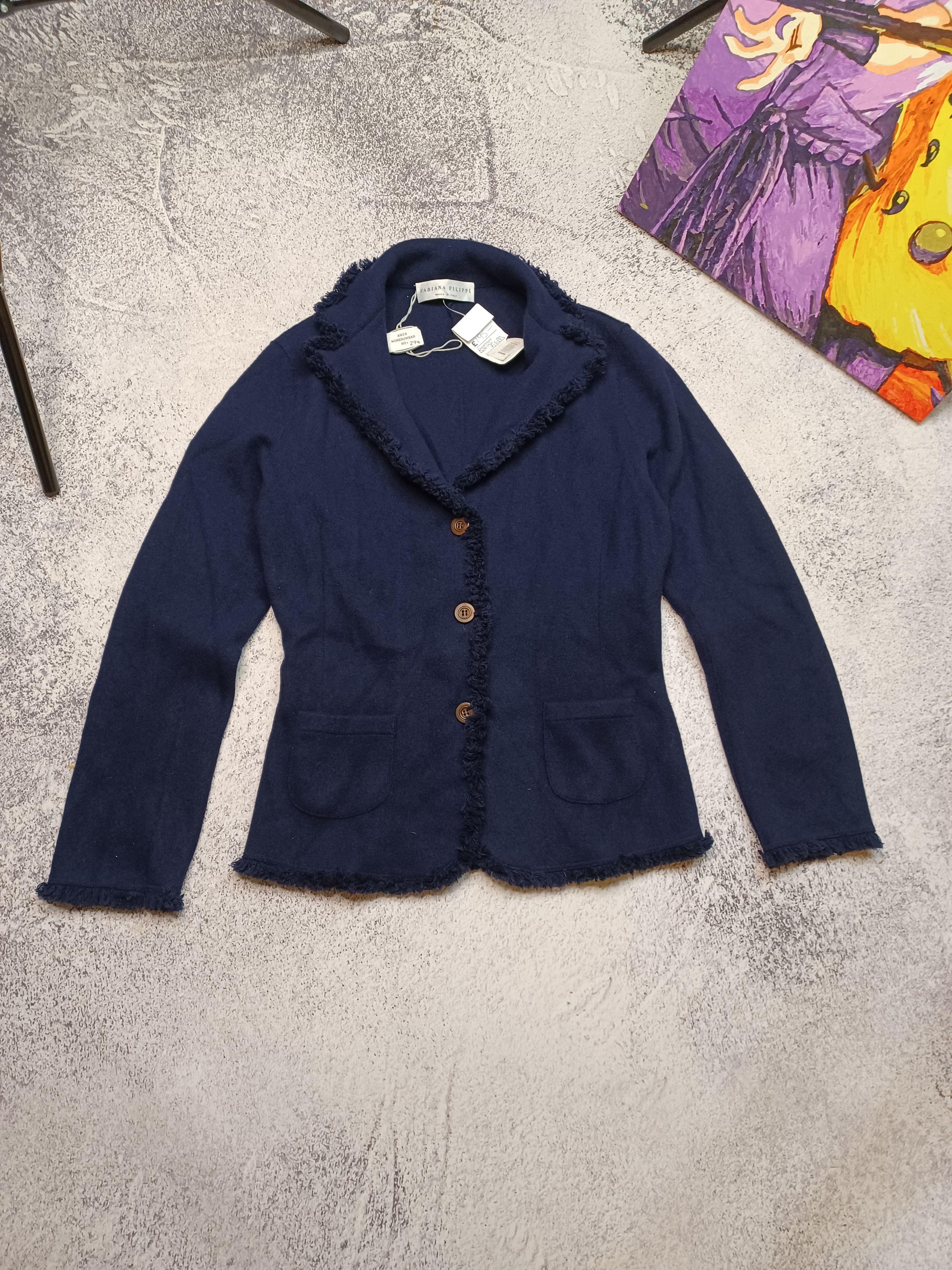 Fabiana Filippi Fabiana Filippi Knited Wool Silk Cashmere Jacket Cardigan Size M / US 6-8 / IT 42-44 - 2 Thumbnail