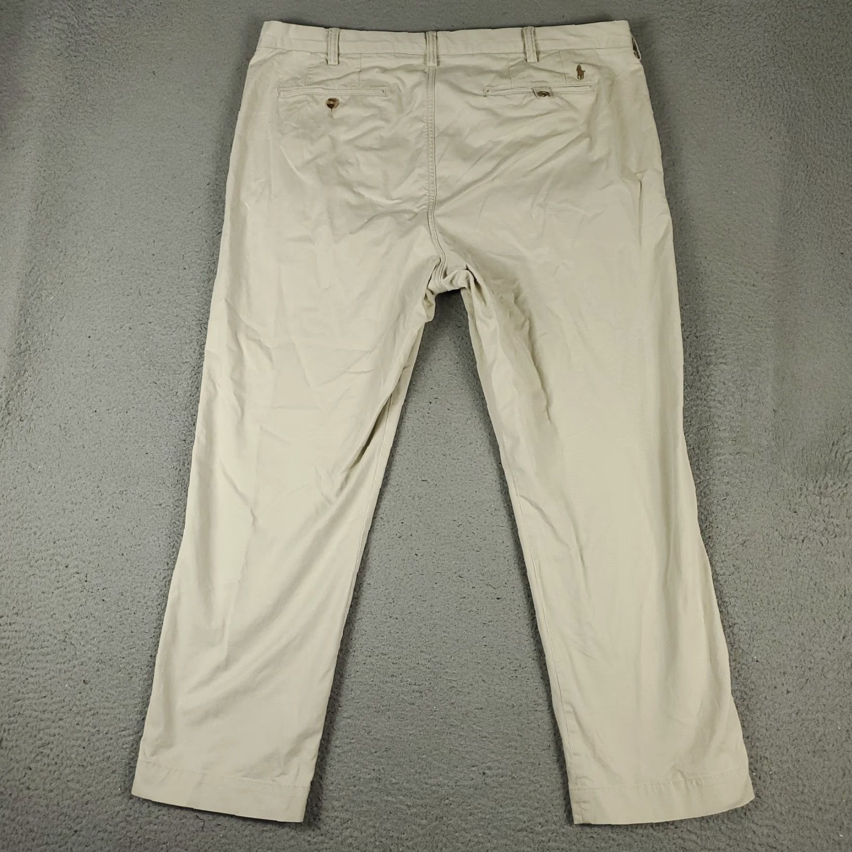 Ralph Lauren Ralph Lauren Pants Mens 40x30 Beige Stretch Straight Flat Front Chino Trousers Size US 40 / EU 56 - 7 Thumbnail