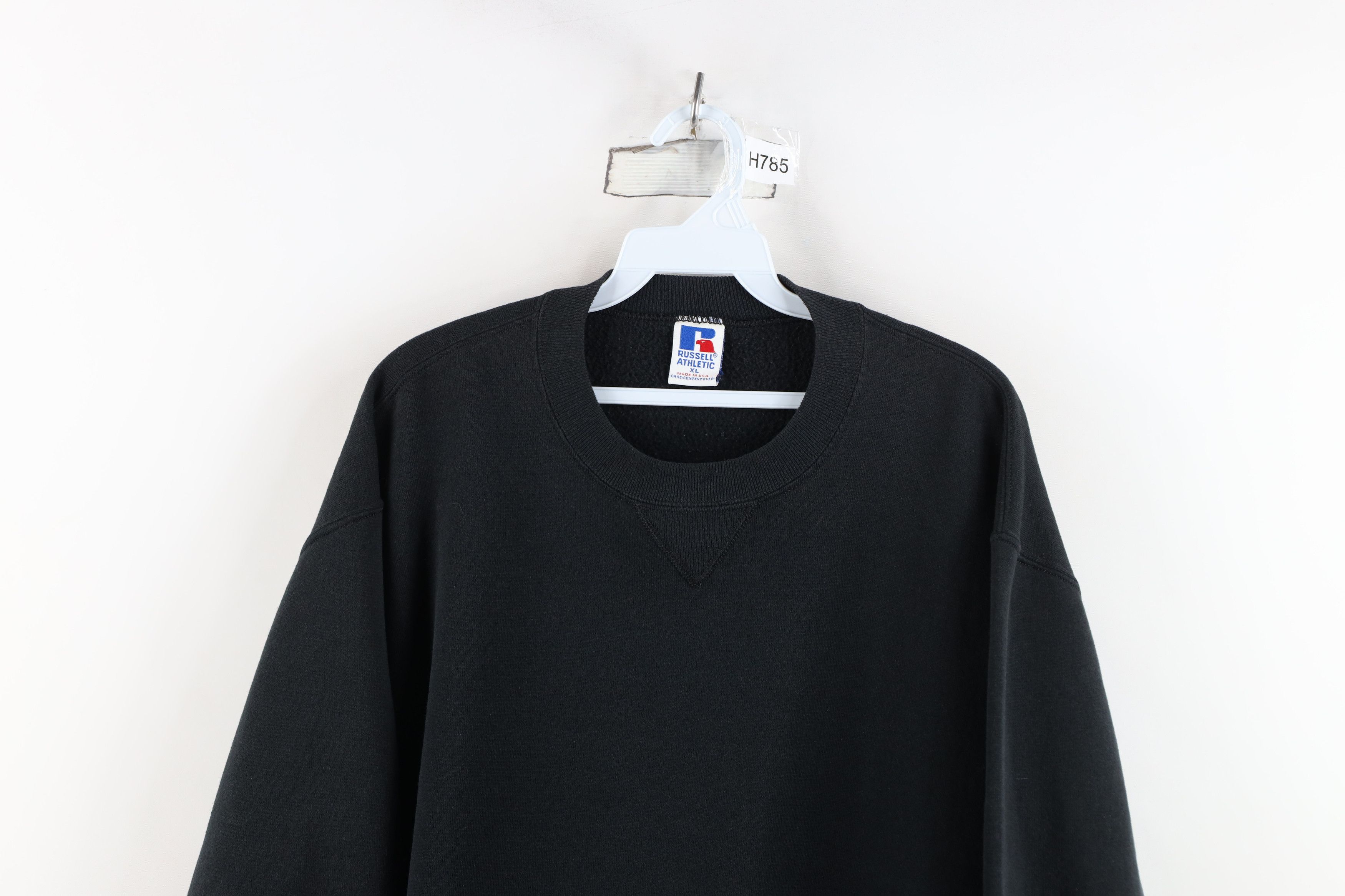 Russell Athletic Vintage 90s Russell Athletic Crewneck Sweatshirt Black USA Size US XL / EU 56 / 4 - 2 Thumbnail