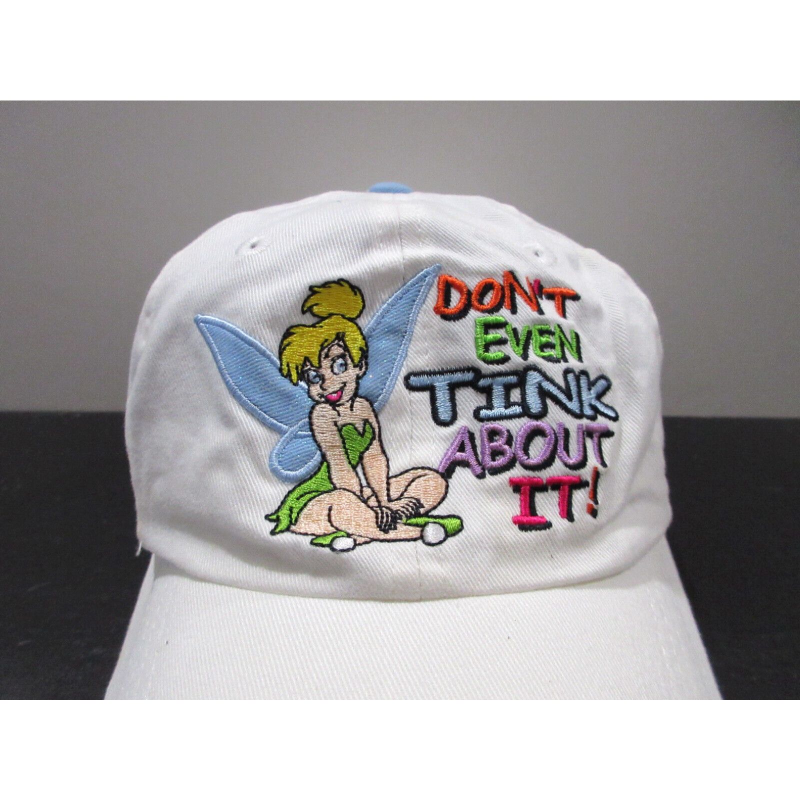 Disney Disney Hat Cap Strap Back White Green Tinkerbell Peter Pan Girls Kids Youth Size ONE SIZE - 2 Preview