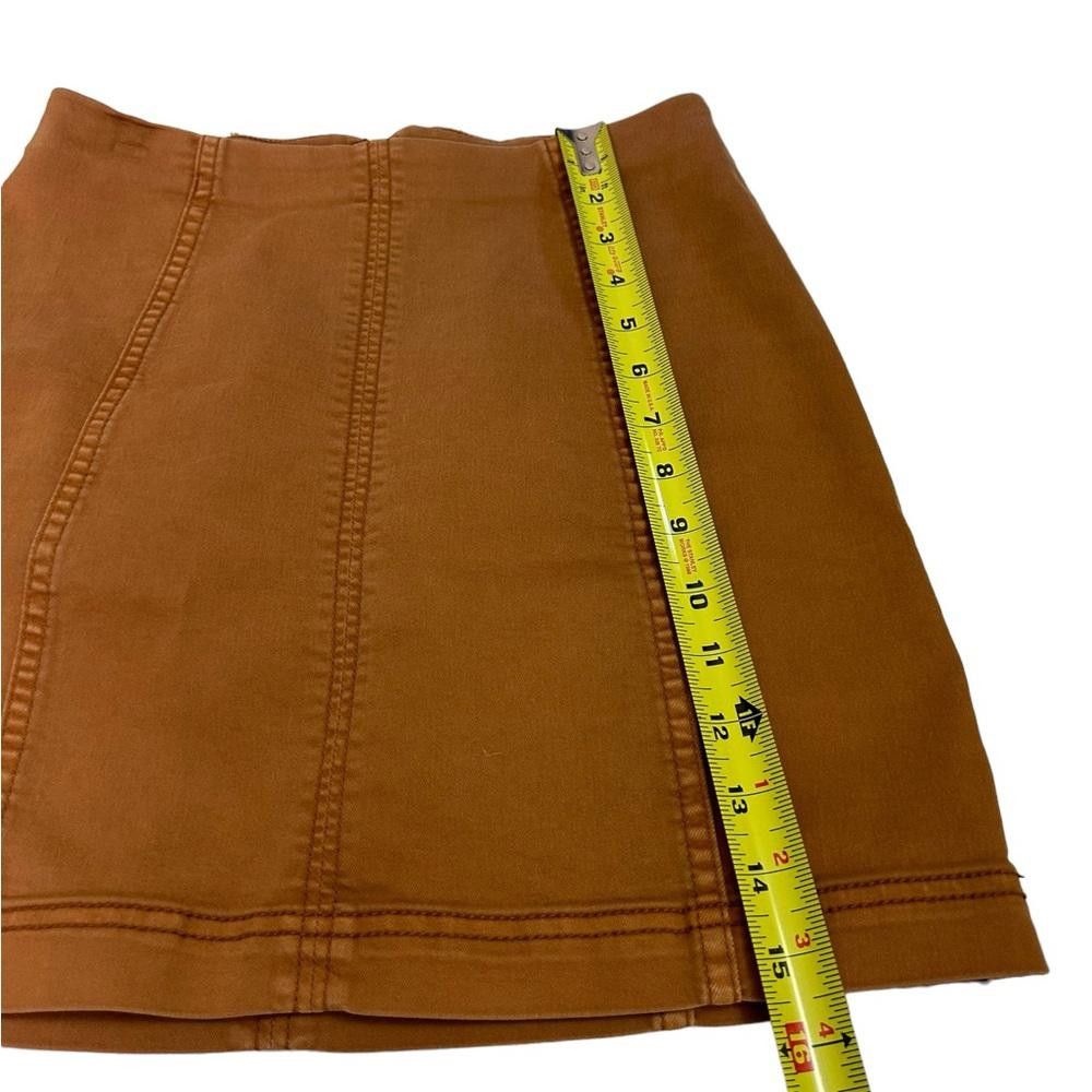 Free People Free People l Tan Denim Modern Femme Skirt Size 4 Size 27" / US 4 / IT 40 - 4 Thumbnail