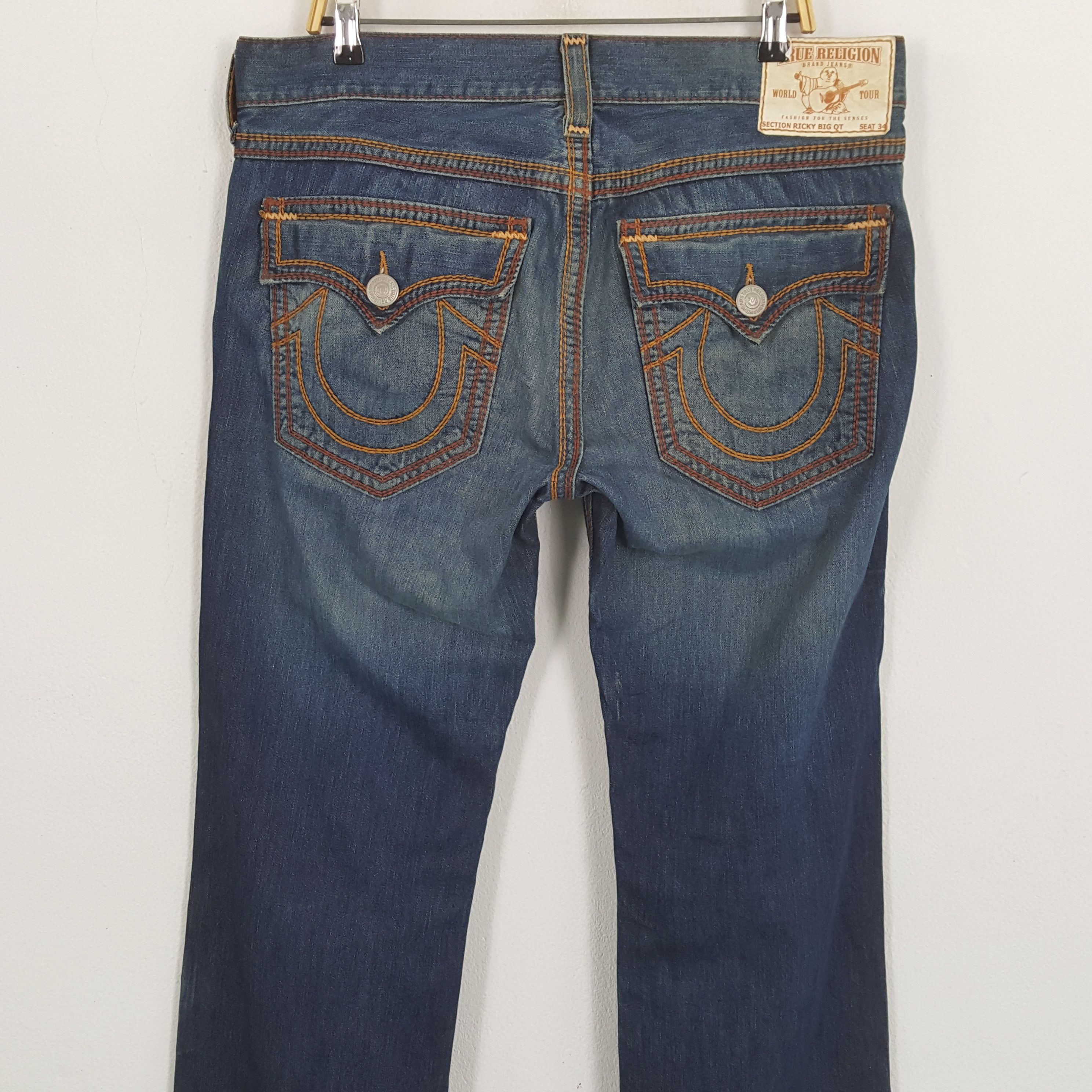 True Religion × Vintage Vintage TRUE RELIGION American Fashion Brand Denim Jeans Size US 37 - 2 Thumbnail
