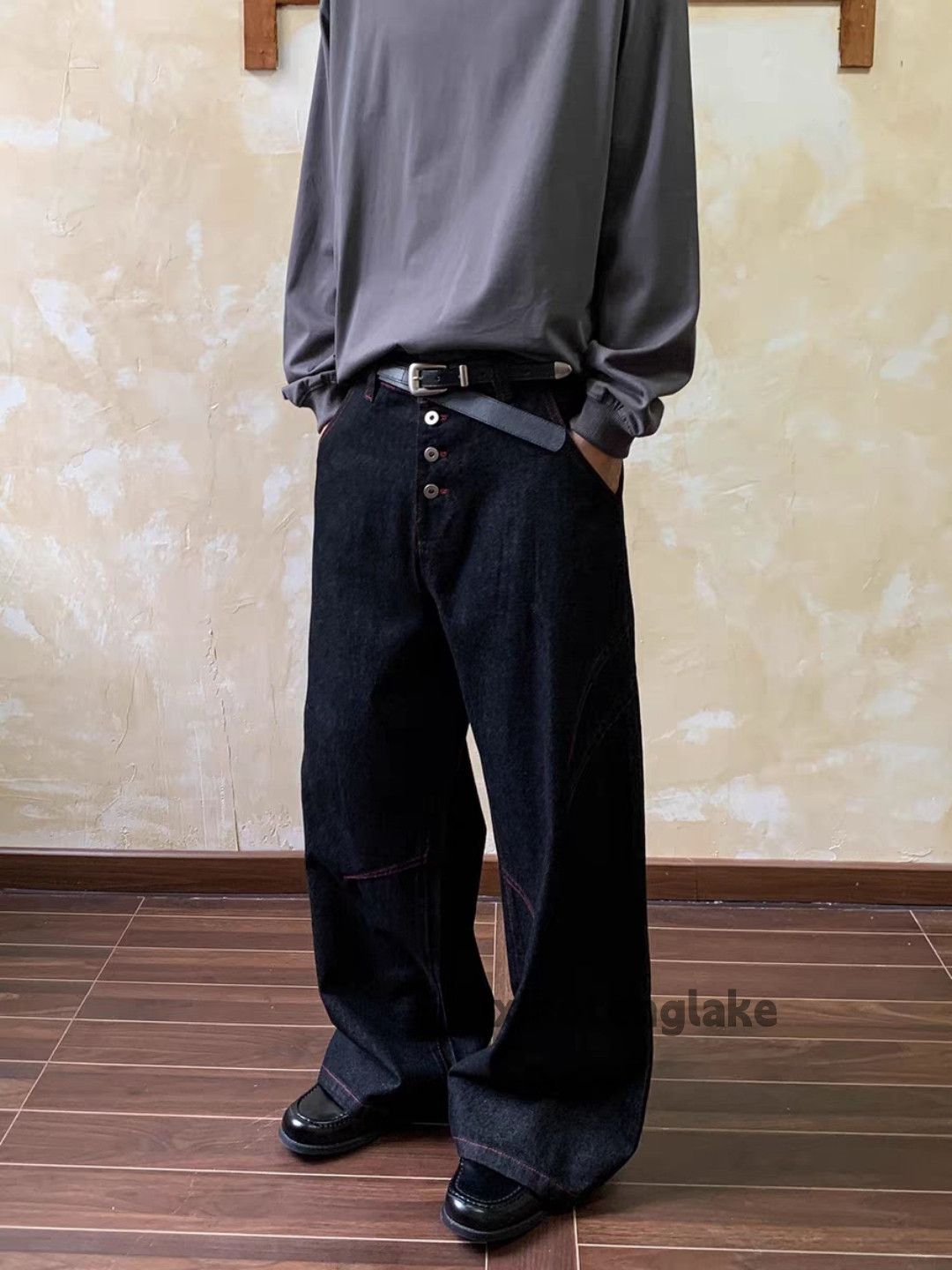 Jean ltx vintage loose baggy skate hiphop flared dance jeans Size US 34 / EU 50 - 4 Thumbnail