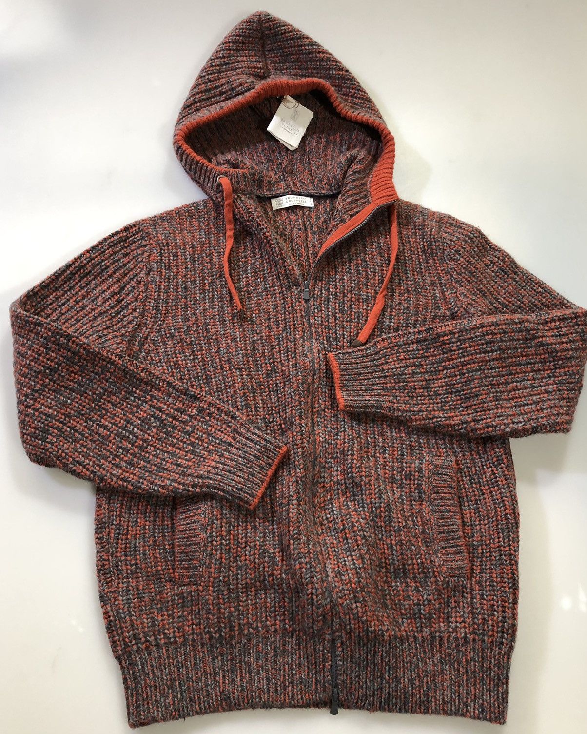 Brunello Cucinelli Brunello Cucinelli 🇮🇹 fisherman knit cashmere hoodie 52 new Size US L / EU 52-54 / 3 - 3 Thumbnail