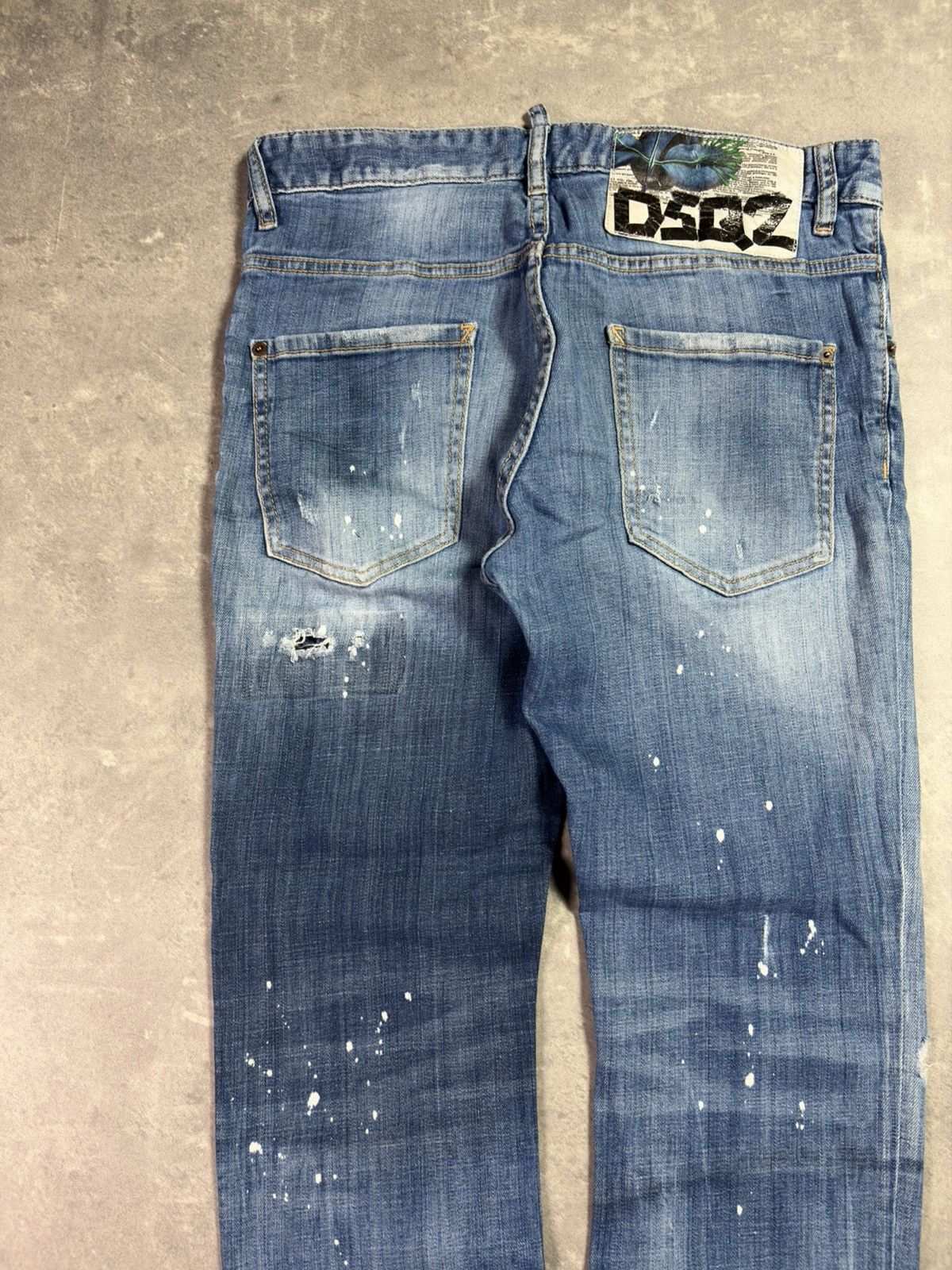 Dsquared2 Dsquared2 Paint Splattered Faded Distressed Denim Jeans 48 Size US 32 / EU 48 - 12 Thumbnail