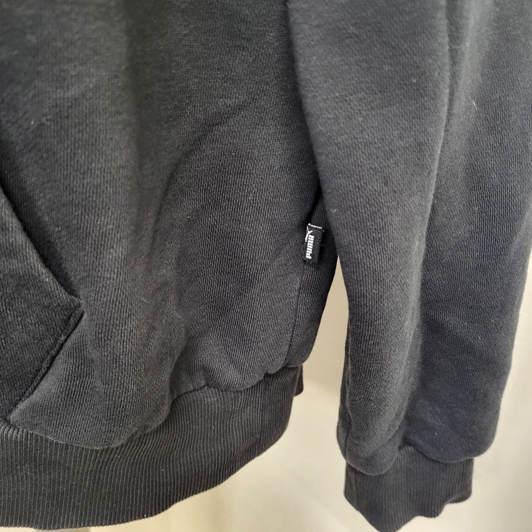 Puma PUMA Zip-Up Jacket Mens Large Black Kangaroo Pocket Long Sleeve Athletic Exterior Polyester Storm Blue Red Character Streetwear Sports Track Jacket Size US L / EU 52-54 / 3 - 5 Thumbnail