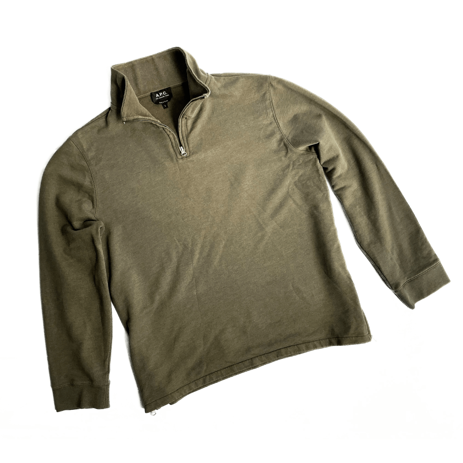 A.P.C. A.P.C. Half Zip Sweatshirt Size US L / EU 52-54 / 3 - 5 Thumbnail
