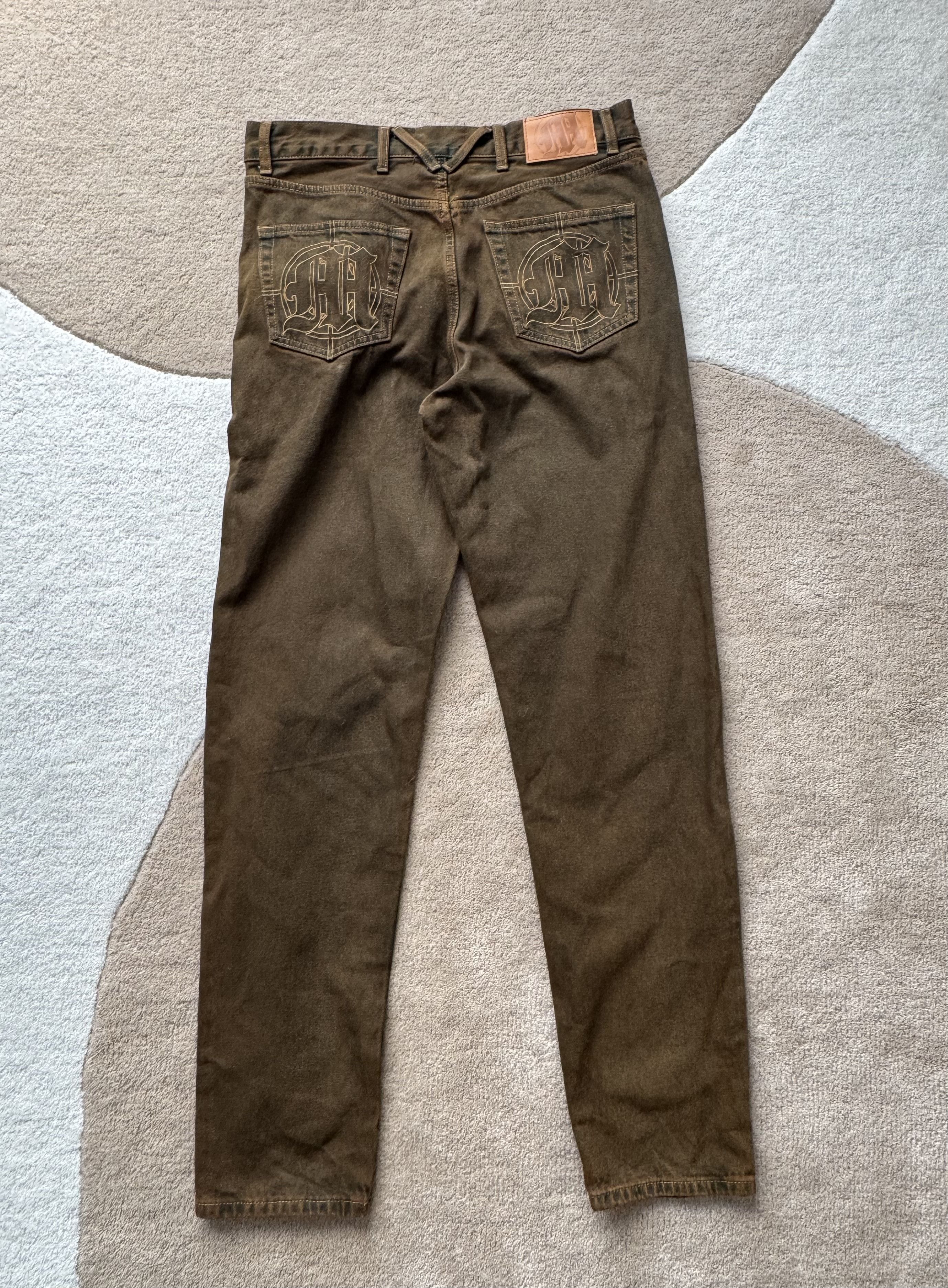 Menace Menace LA Embossed Target Logo Denim Pants Brown Size US 30 / EU 46 - 5 Thumbnail