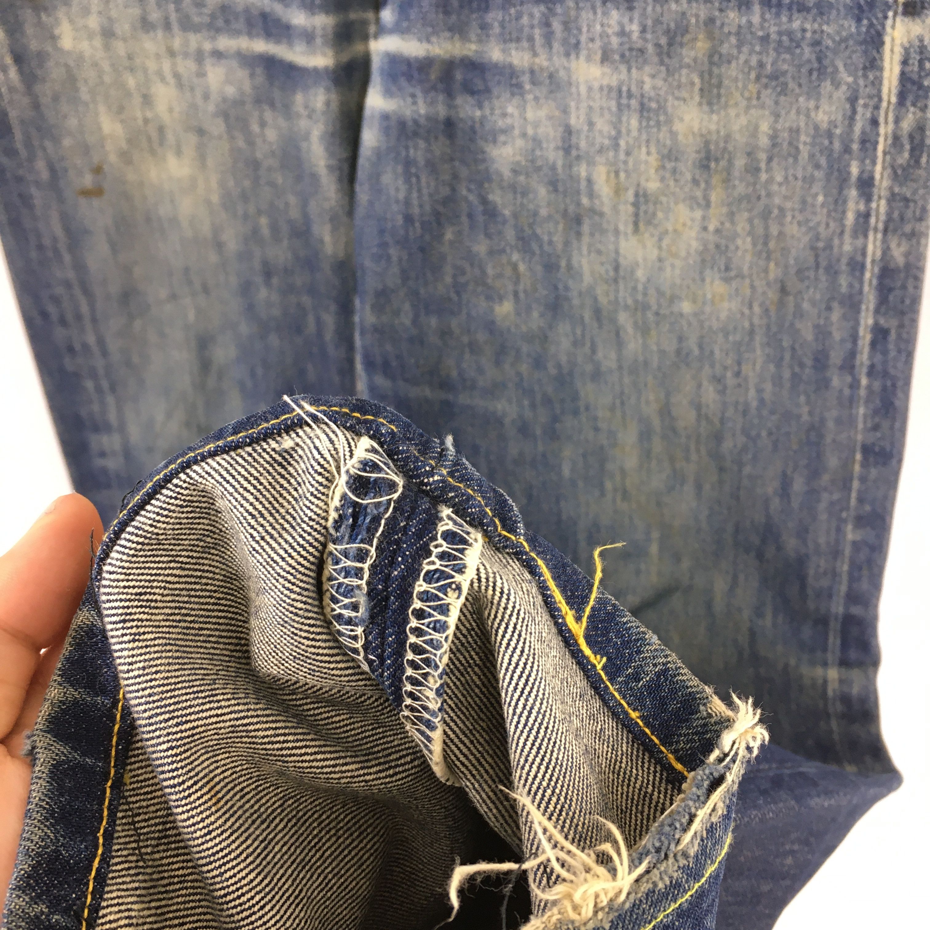 Levi's Size 31x29 Vintage 90s Levi's 501 Faded Blue Jeans S1072 Size US 31 - 5 Thumbnail