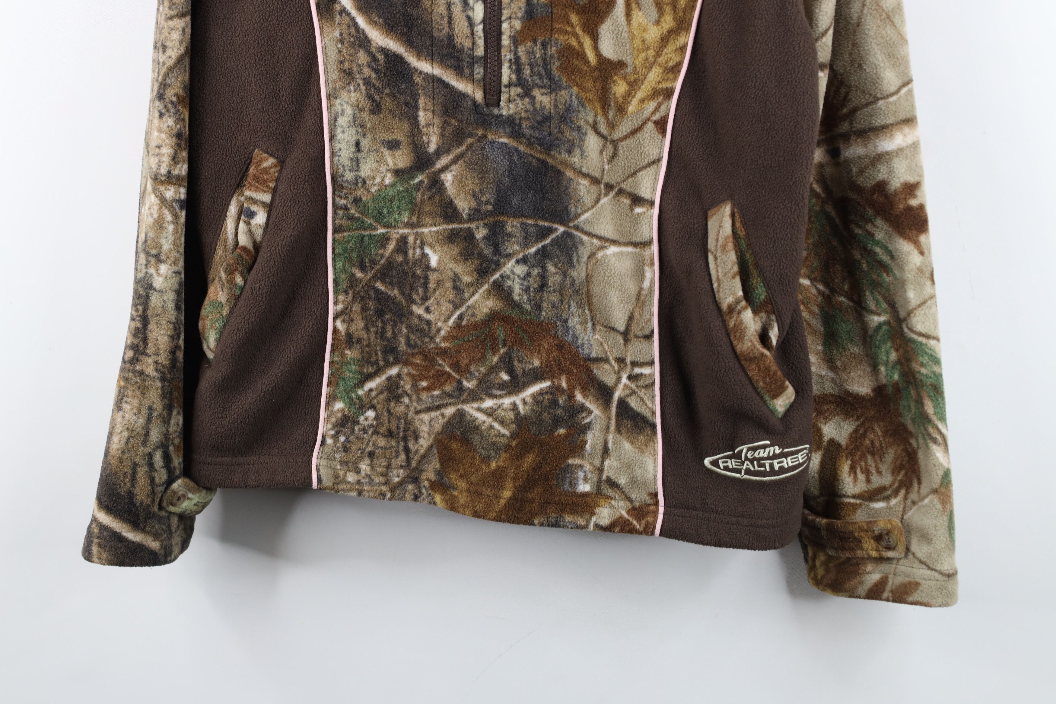 Vintage Vintage Y2K Streetwear Camouflage Half Zip Fleece Jacket Size L / US 10 / IT 46 - 3 Thumbnail
