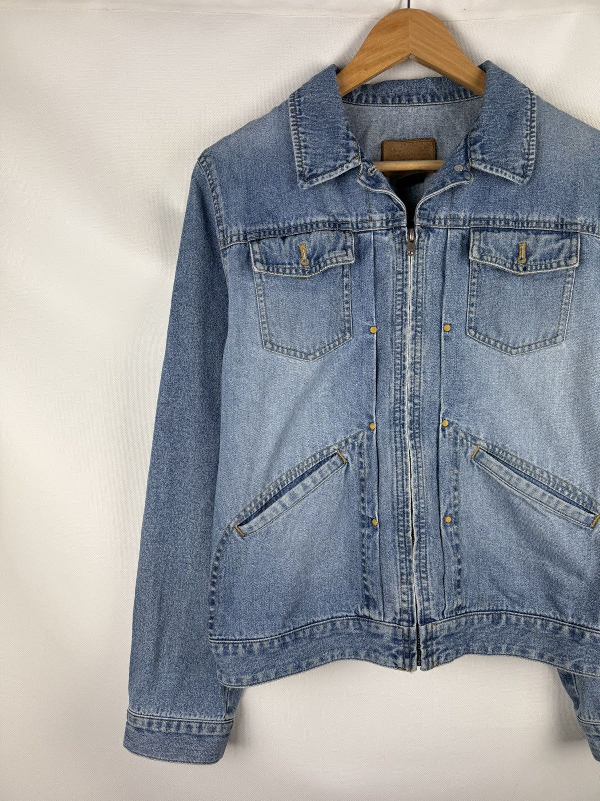 Ralph Lauren Ralph Lauren Jeans Co Vintage Denim Full Zip Western Jacket Size L / US 10 / IT 46 - 2 Thumbnail
