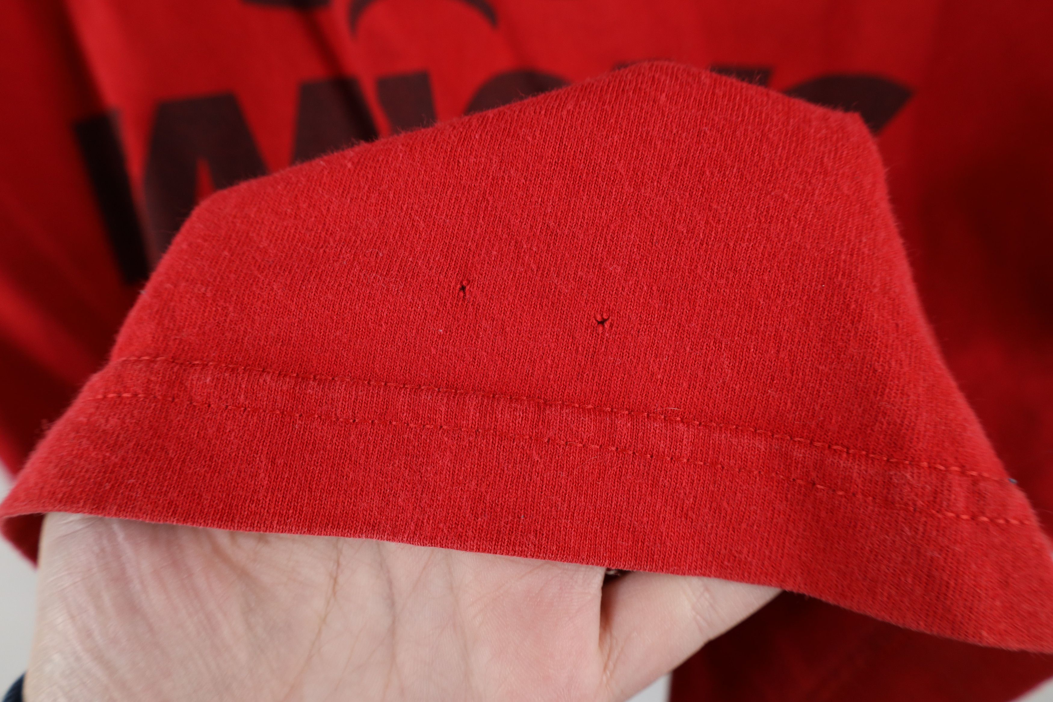 Famous Stars And Straps × Vintage Vintage 90s Y2K Famous Stars and Straps Spell T-Shirt Red Size US L / EU 52-54 / 3 - 5 Thumbnail