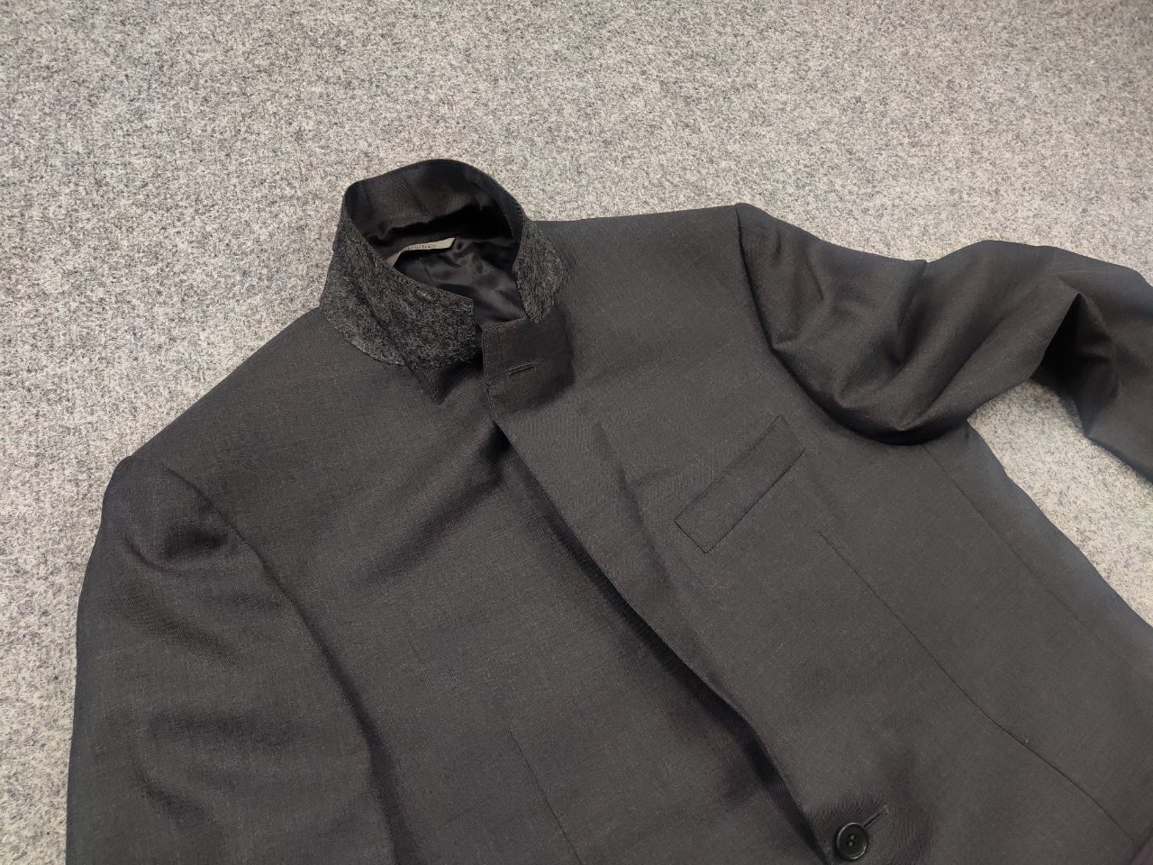 Canali Canali Italy Design 2 button Business Classic Suit Gray wool Size 50R - 9 Thumbnail