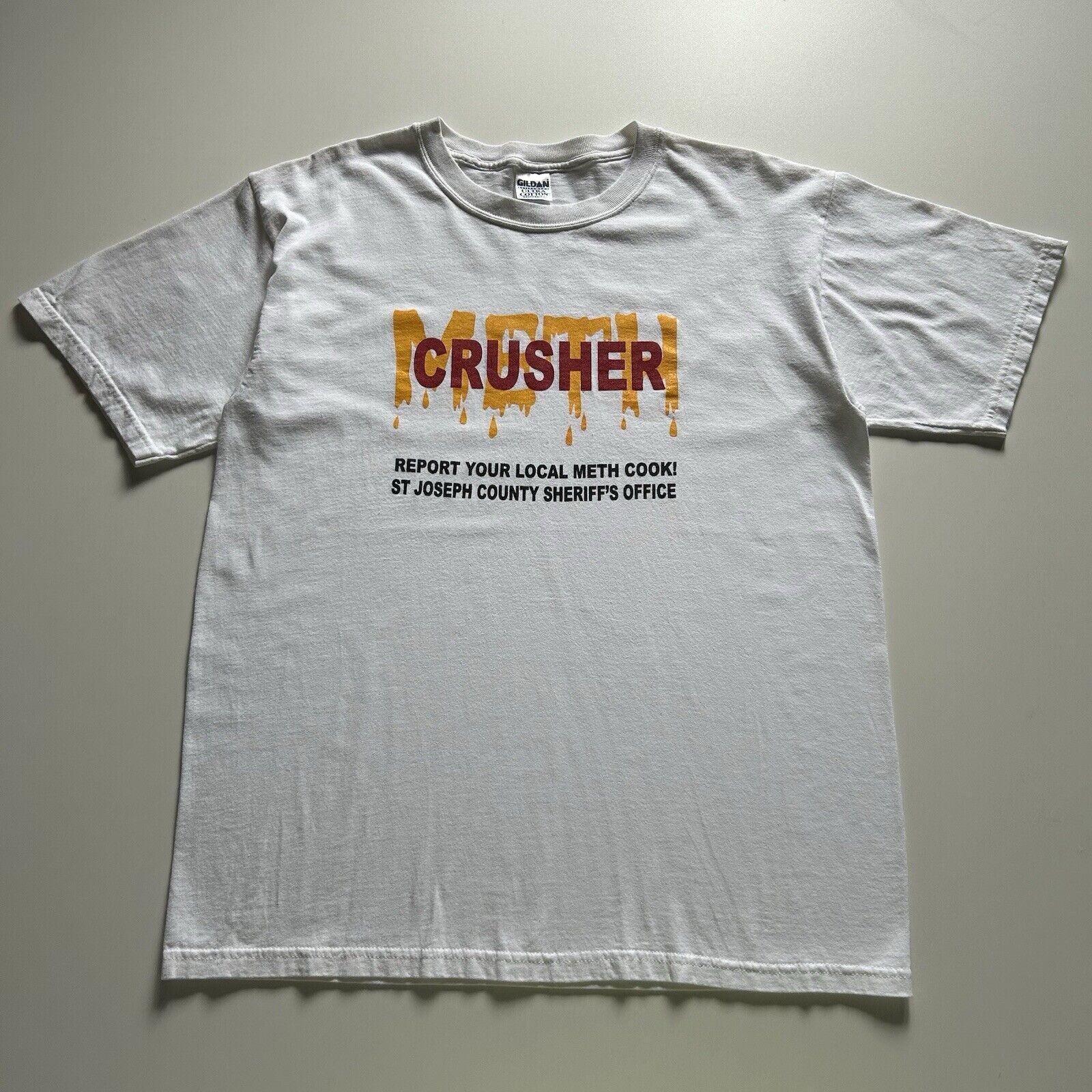 Vintage Vintage Y2K METH Crusher Funny Drug Graphic T Shirt XL Rare |  Grailed, image size:1600x1600