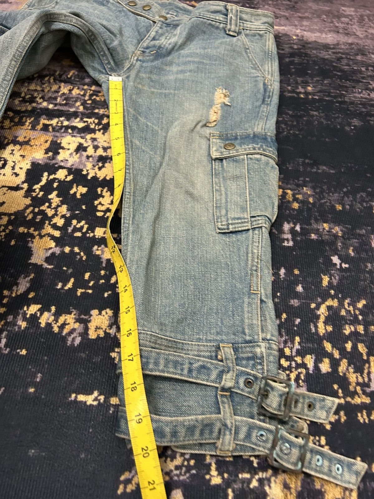 Hysteric Glamour Vintage Hysteric Glamour Bondage Cargo Croped Jeans Size US 30 / EU 46 - 24 Thumbnail