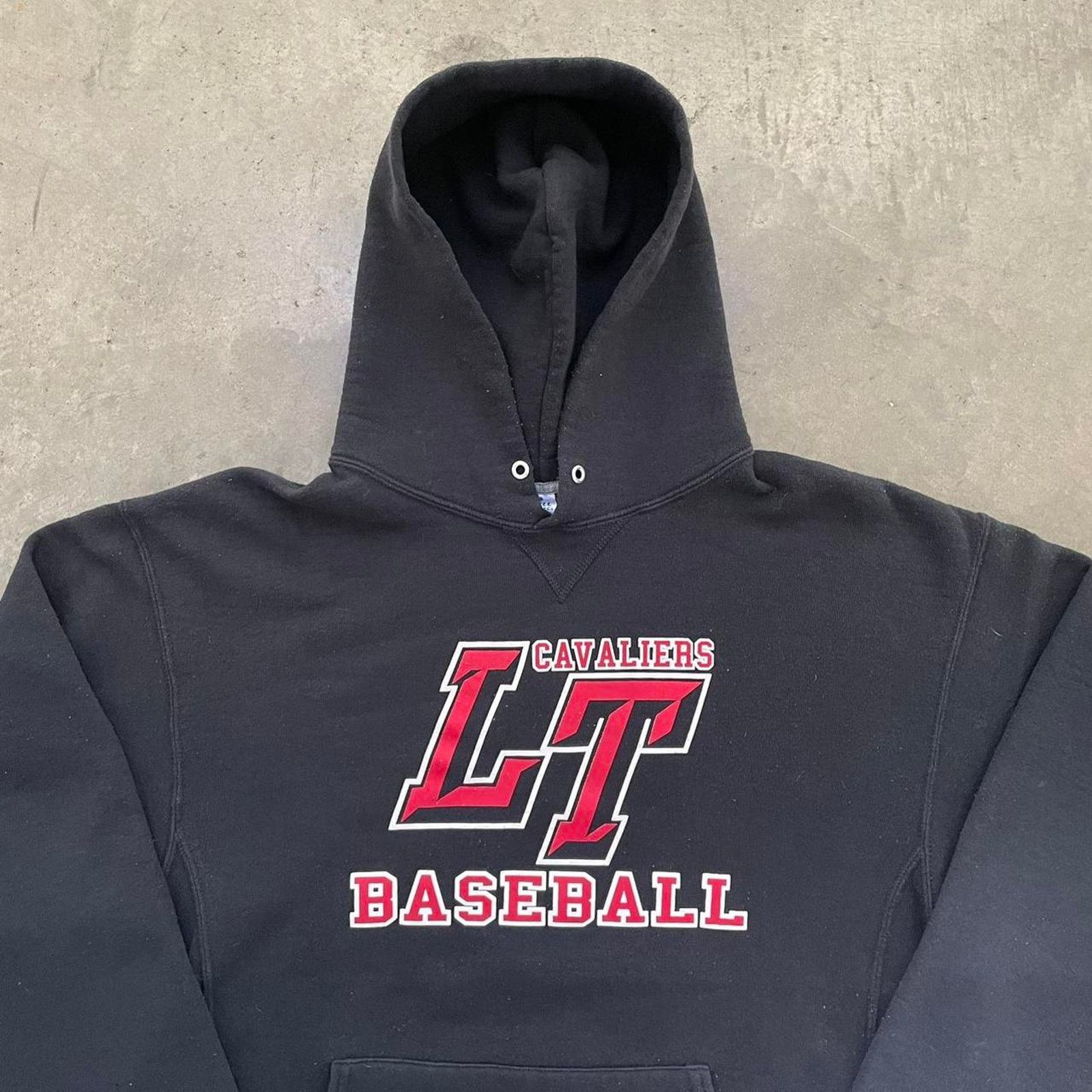 Russell Athletic Vintage “Lake Travis Baseball” Black Russell Hoodie Size US L / EU 52-54 / 3 - 2 Thumbnail