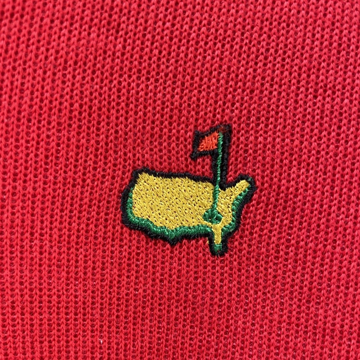 Vintage 💥 vintage 90s Masters Tournament red v-neck sweater Size US M / EU 48-50 / 2 - 6 Thumbnail