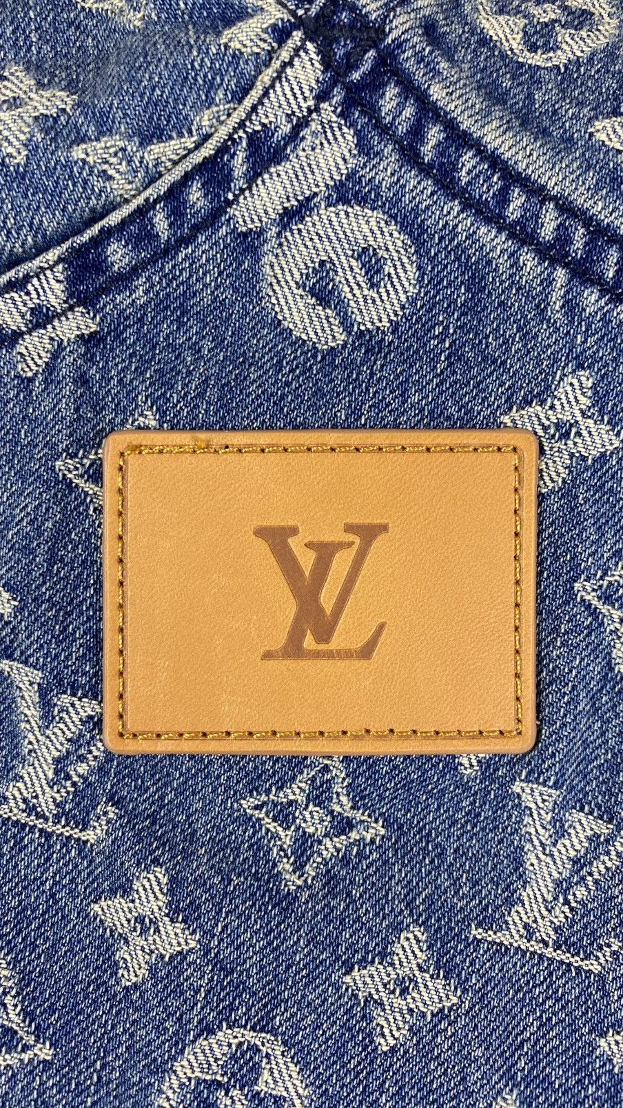 Louis Vuitton × Supreme Louis Vuitton X Supreme 32 Overall blue monogram denim Size US 32 / EU 48 - 5 Thumbnail