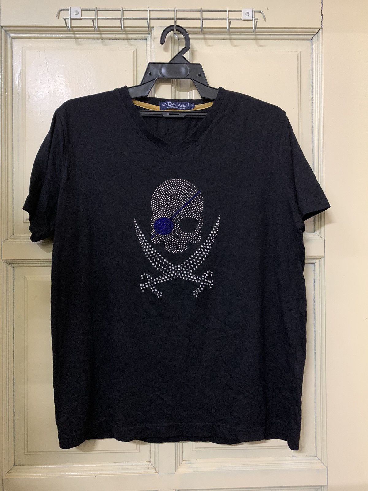 HYDROGEN Vtg Japanese Hydrogen Skull Camo Shirt Size US M / EU 48-50 / 2 - 3 Thumbnail