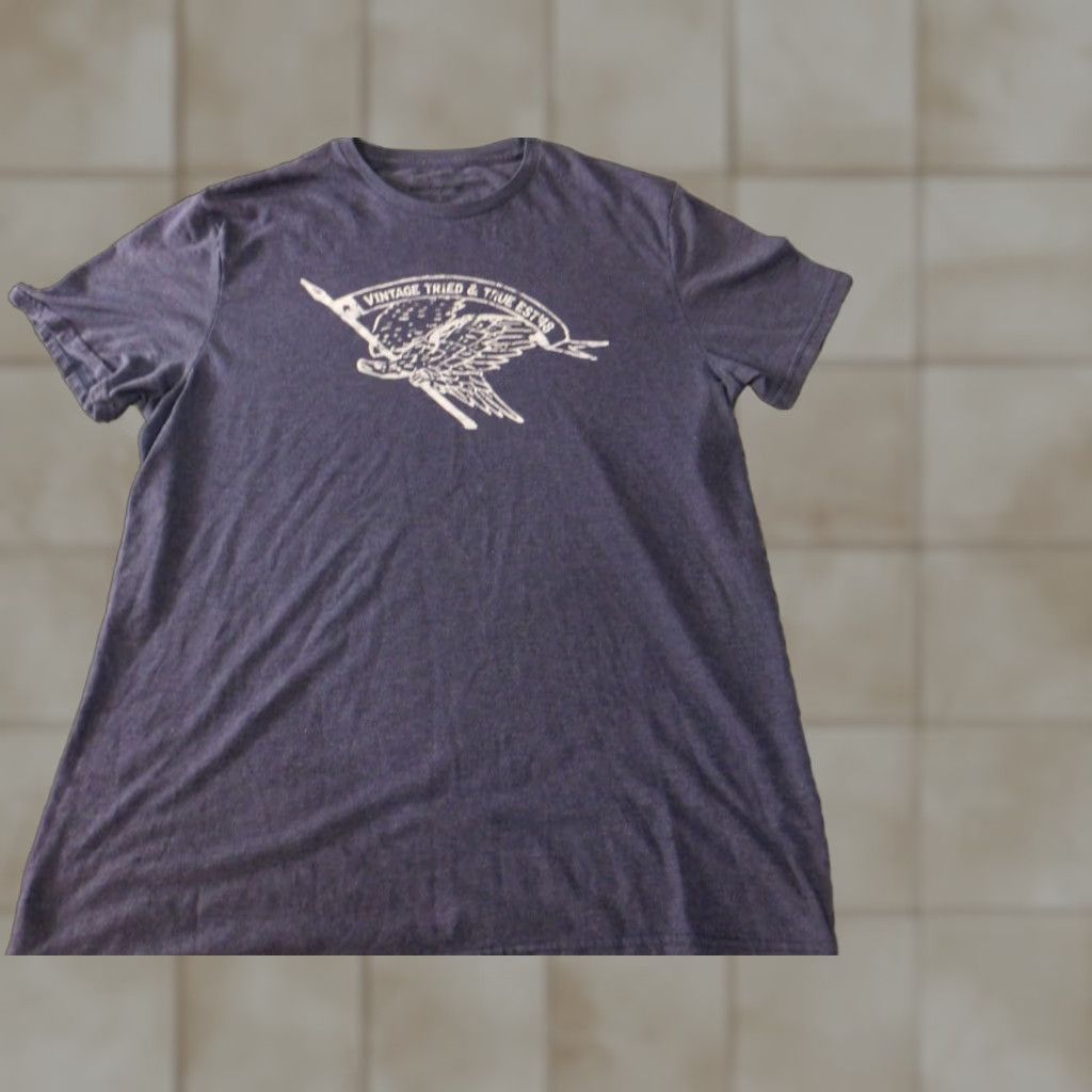 Weatherproof Weatherproof Mens Shirt L Blue Graphic Vintage Classic Crew Neck Short Sleeve T-Shirt Logo Cotton Spandex Stretch Regular Size US L / EU 52-54 / 3 - 1 Thumbnail