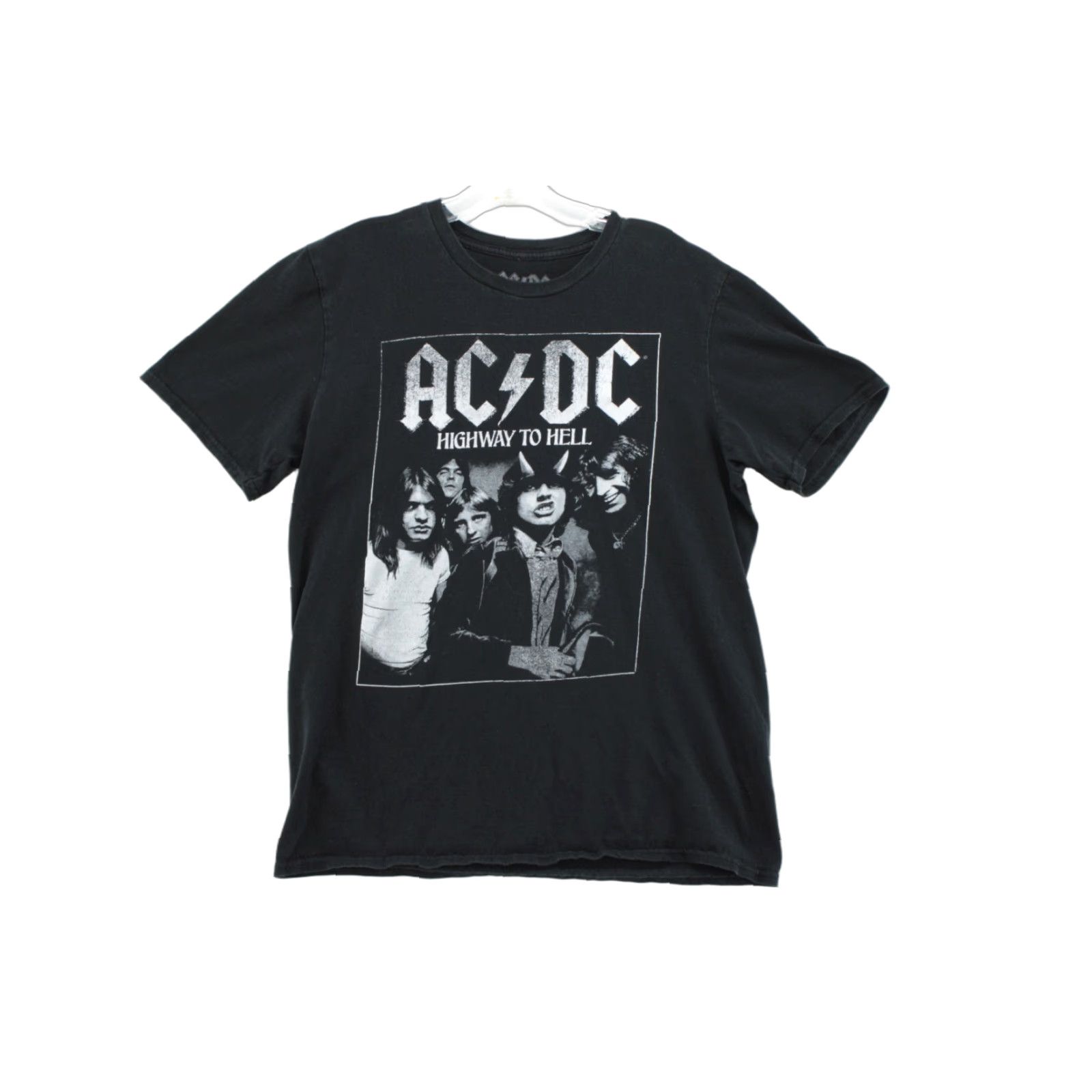 Vintage AC/DC T Shirt Men's M Black Short Sleeve Highway to Hell Concert Band Tee Shirt Heading to Hell Size US M / EU 48-50 / 2 - 1 Thumbnail