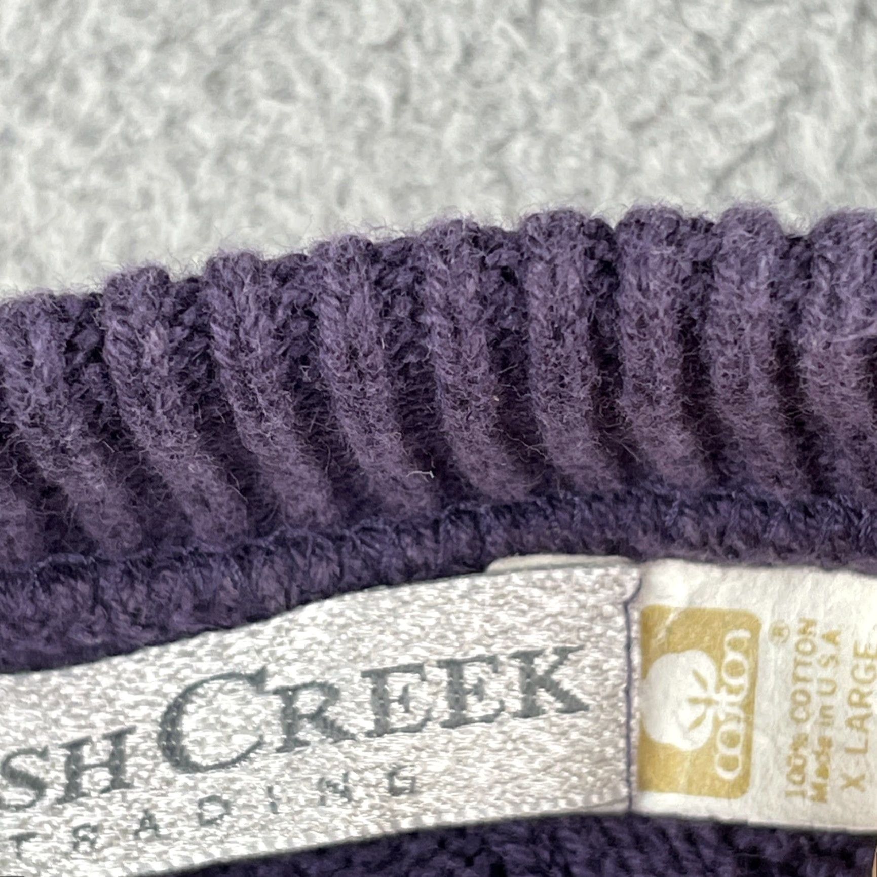ASH VINTAGE Ash Creek Trading Knit Sweater XL Knit Cotton Purple Mens 90s USA Size US XL / EU 56 / 4 - 3 Thumbnail