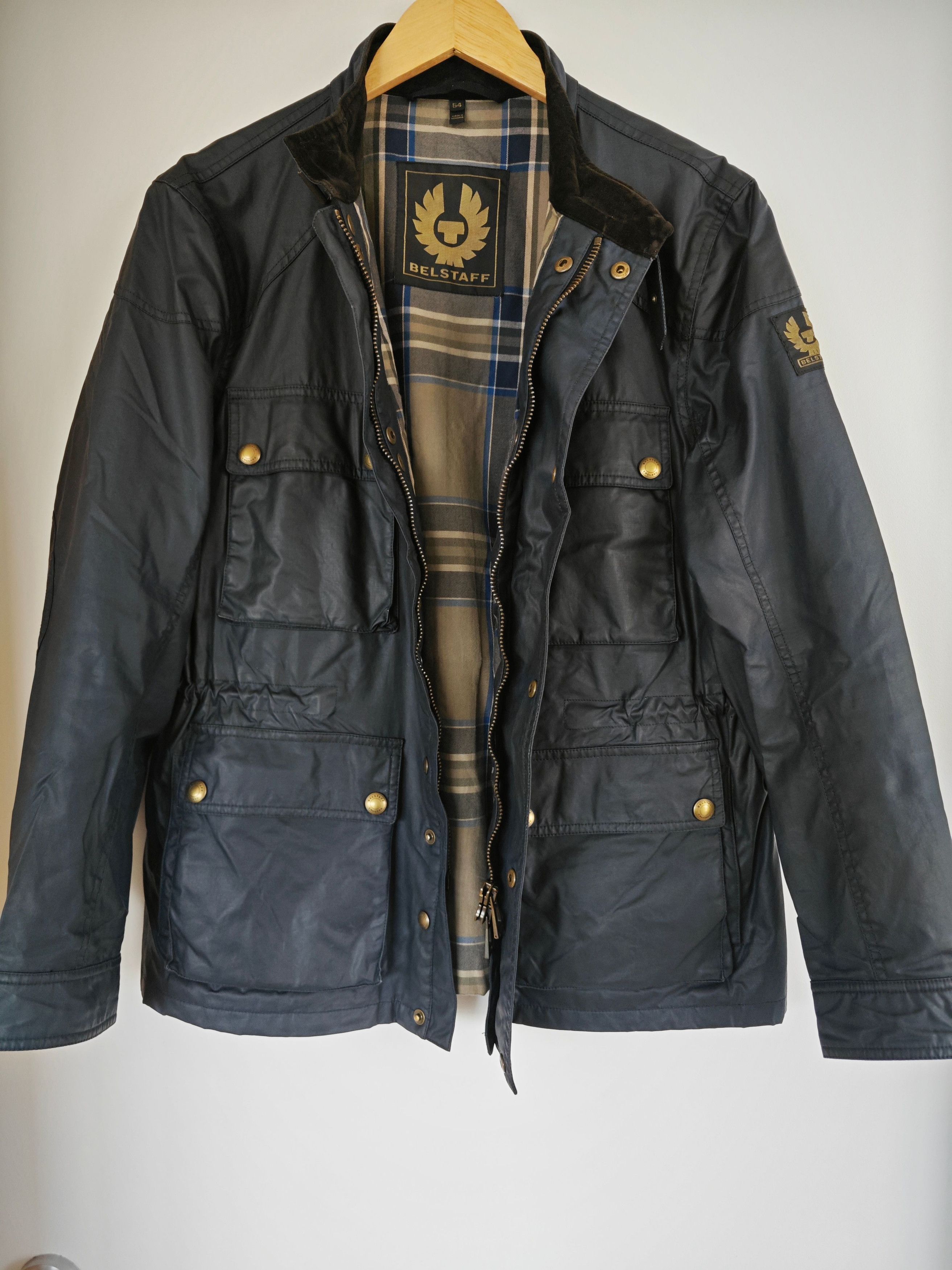 Wax Jacket Belstaff Trail Master Jacket Men's Hand Waxed Leather