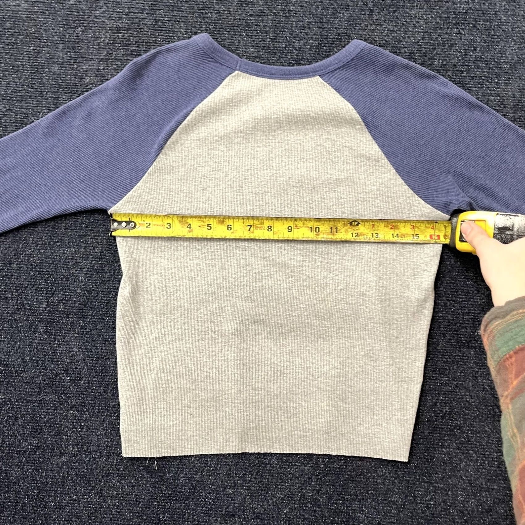 Vintage VINTAGE Rolling Stones Shirt Womens Small Gray Blue Raglan Long Sleeve Band Tee Graphic Size S / US 4 / IT 40 - 3 Thumbnail