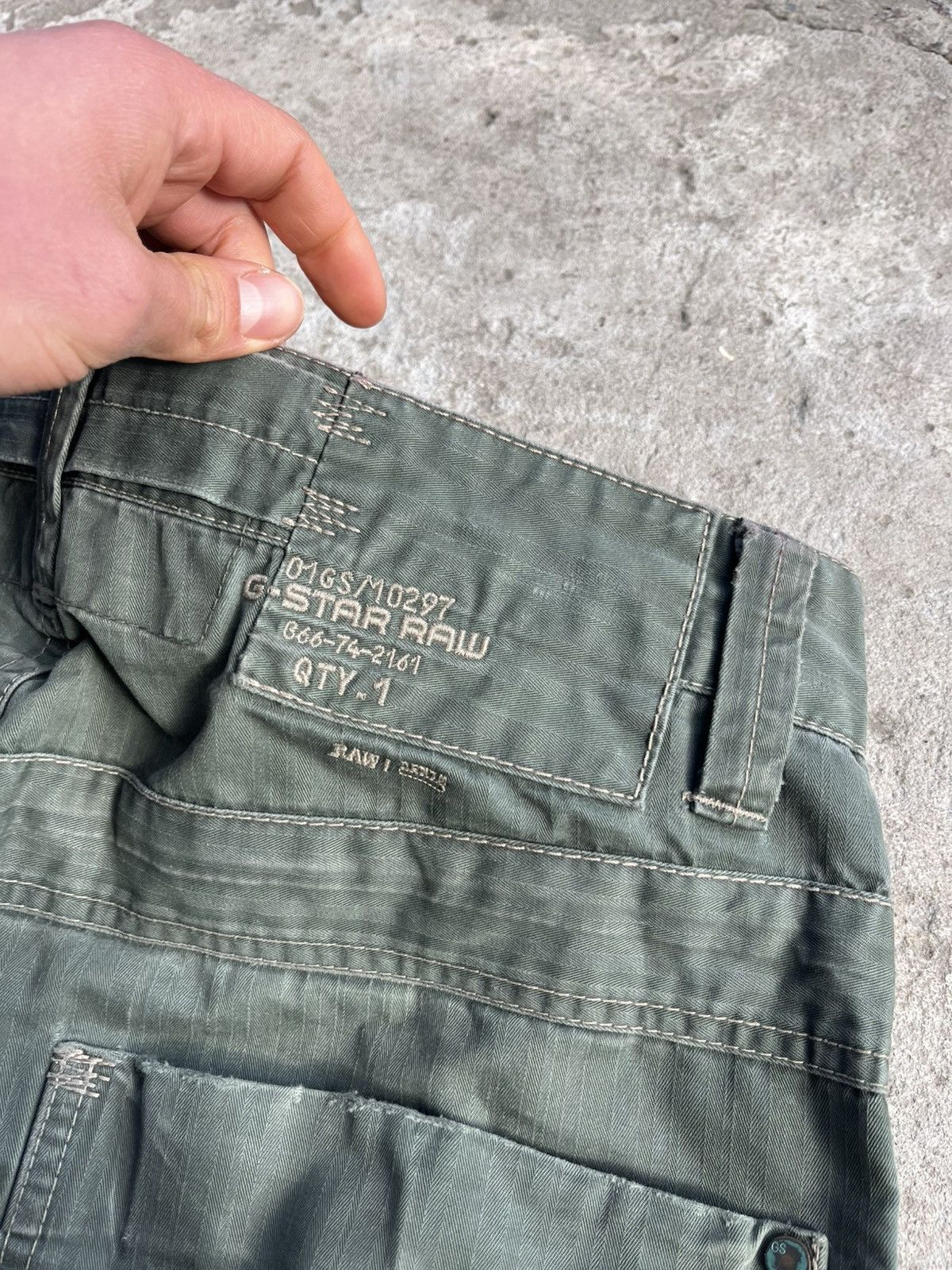 G-Star Vintage G-Star Raw Big Logo Japanese Distressed Faded Pants Size US 32 / EU 48 - 17 Thumbnail