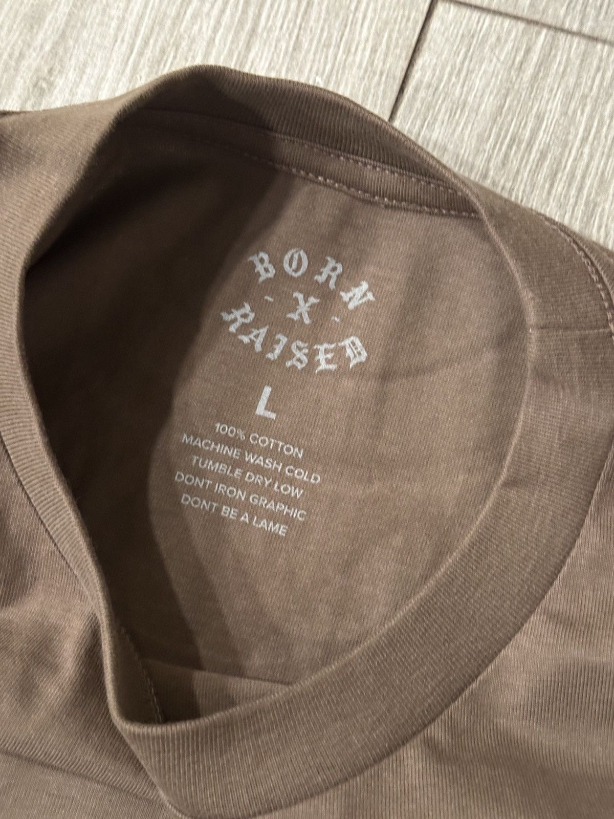 Born X Raised BORN X RAISED BlackLetter Arch Tee T-Shirt Walnut Sz L Large Size US L / EU 52-54 / 3 - 3 Thumbnail