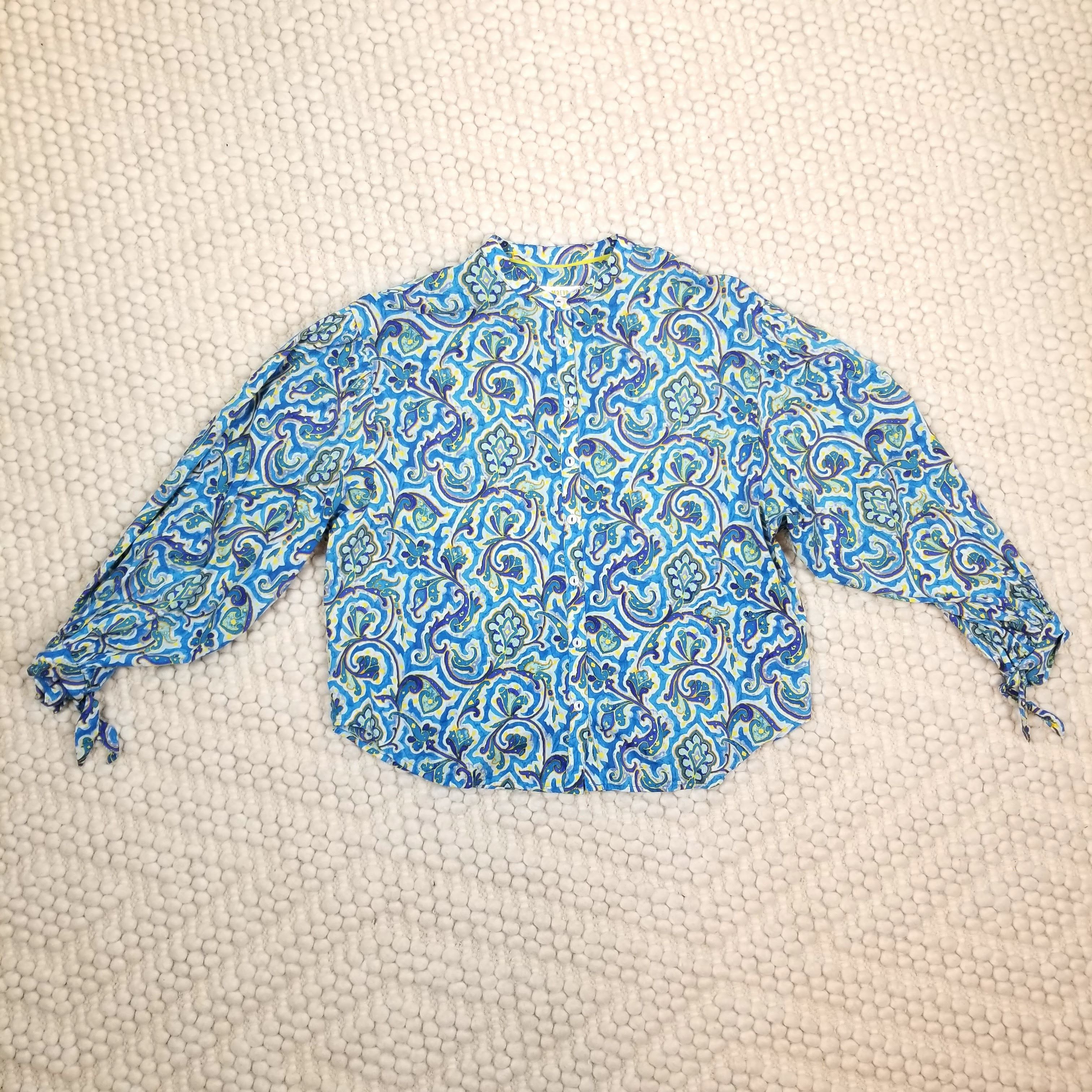 Anthropologie Maeve "Ashleigh" Puff Sleeve Blouse Size M / US 6-8 / IT 42-44 - 6 Thumbnail