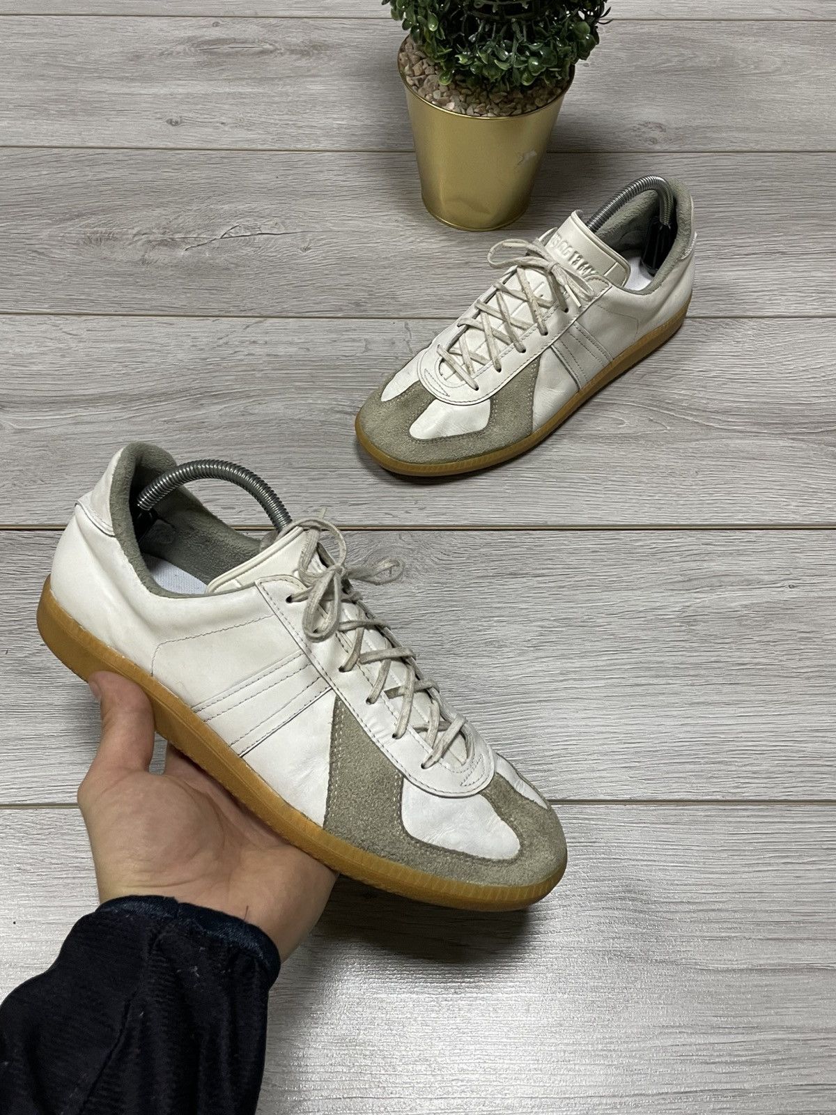 Vintage GAT Bw-sport 275 Margiela style vintage leather trainers Size US 10 / EU 43 - 1 Thumbnail