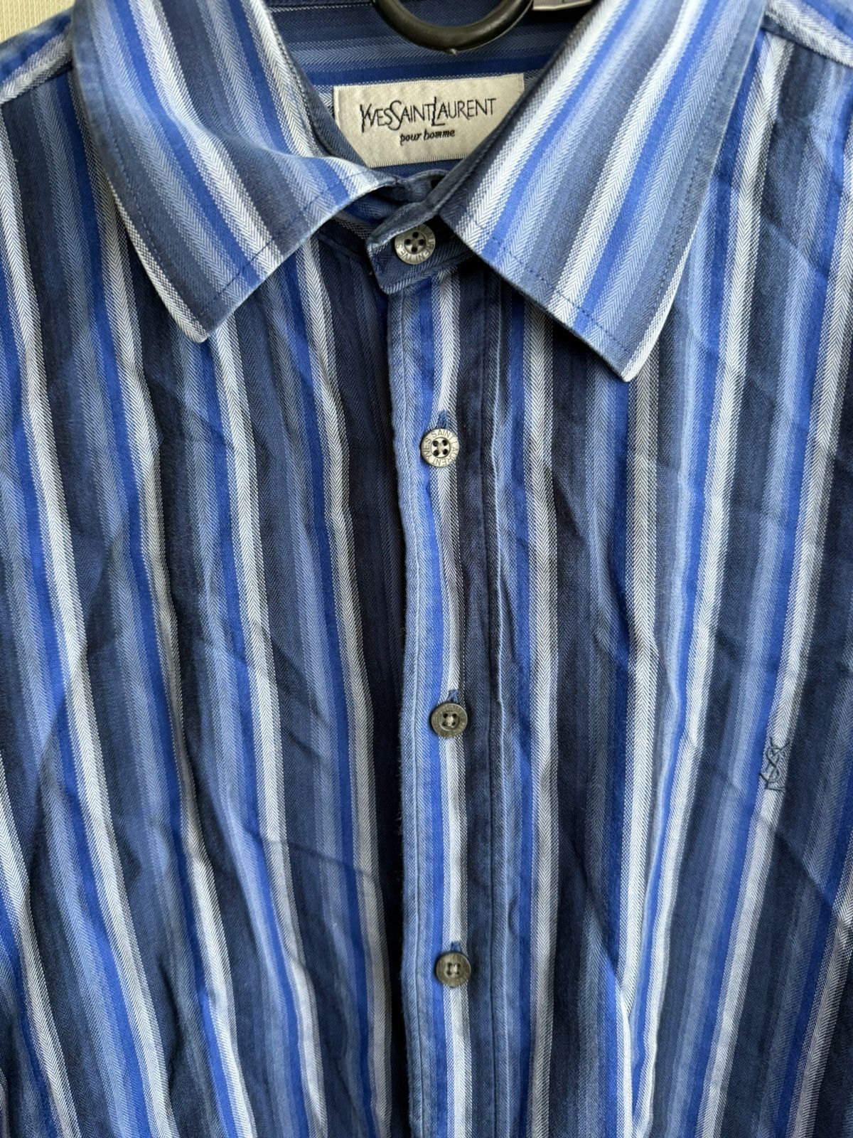Yves Saint Laurent Vintage 90s Yves Saint Laurent shirt Size US L / EU 52-54 / 3 - 4 Thumbnail