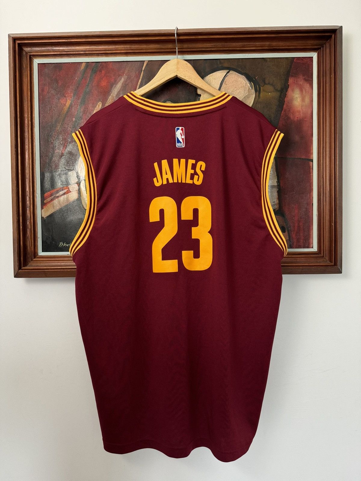 Adidas LeBron James Cleveland Cavaliers 23 Jersey Adidas NBA Cavs Size US XL / EU 56 / 4 - 2 Thumbnail