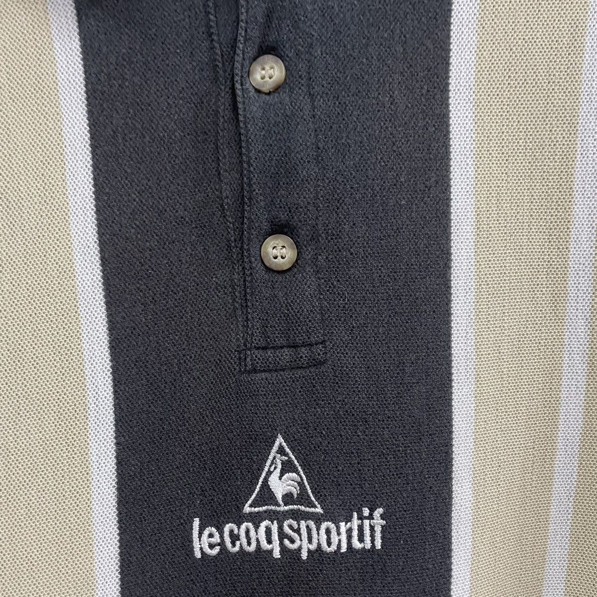 Le Coq Sportif × Vintage 🔥Vintage Le Coq Sportif Center Loto Stripes Polos Shirts Size US L / EU 52-54 / 3 - 4 Thumbnail
