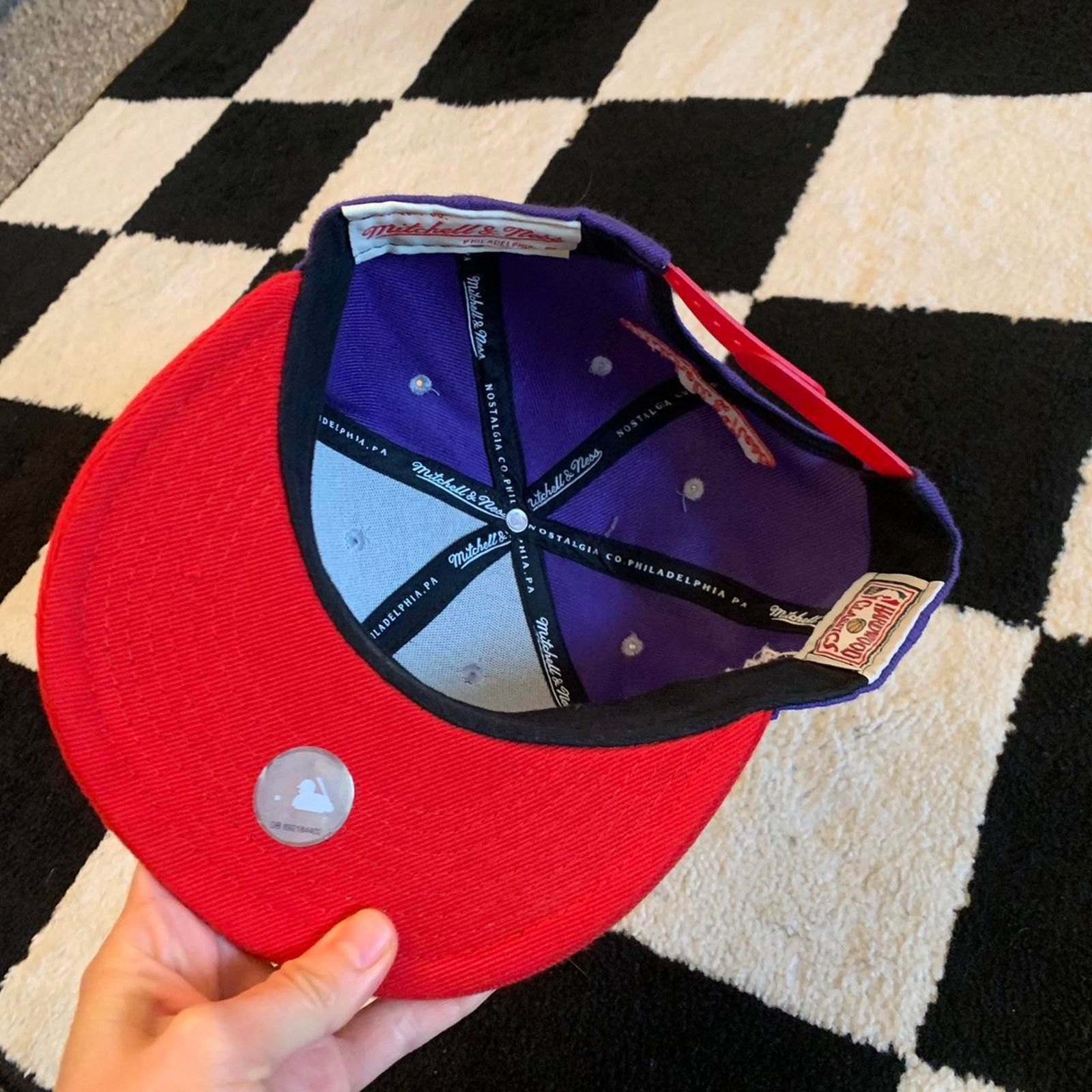 Mitchell & Ness NBA Toronto Raptors Snapback Hat Size ONE SIZE - 4 Thumbnail