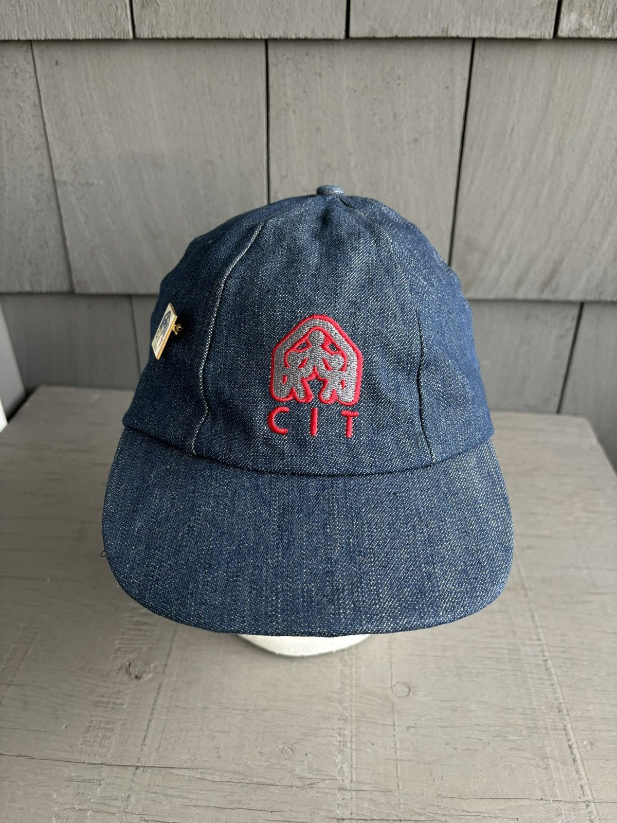 Levi's Vintage Levi's Red Tab Hat Dark Denim Snapback Blue Jean 90s Size ONE SIZE - 4 Thumbnail