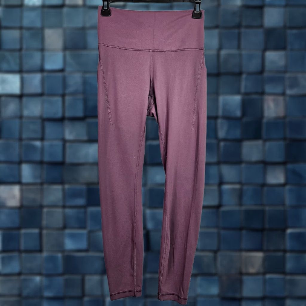 Lululemon Lululemon Wunder Train High Rise Tight with Pockets Java Size 6 Purple Leggings Size 28" / US 6 / IT 42 - 1 Thumbnail