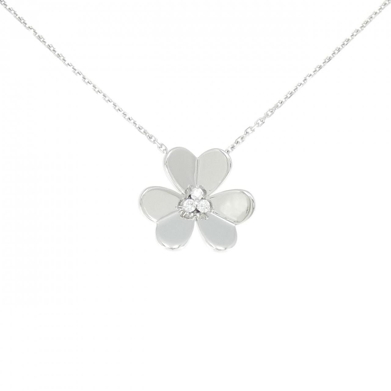 Van Cleef & Arpels Van Cleef & Arpels Van Cleef & Arpels Frivole Large 750 White Gold Diamond Necklace Metal Necklace VCARD25300 DUTY FREE for USA Size ONE SIZE - 1 Thumbnail